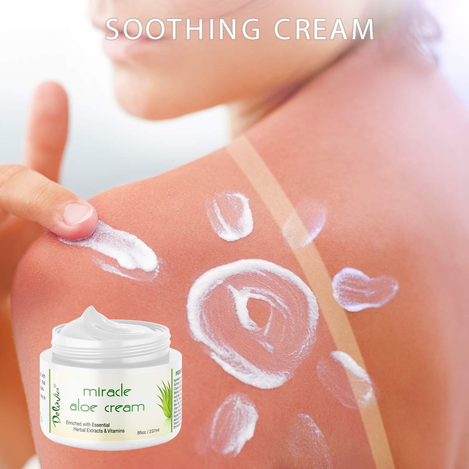 Deluvia Miracle Aloe Vera Lotion for Face and Body - 2 Pack, 8 Ounce  (Unscented) | Aloe Cream Moisturizer with Vitamin E - Soothing Sun  Protection | Buy Now with Express International Delivery | GoSupps.com