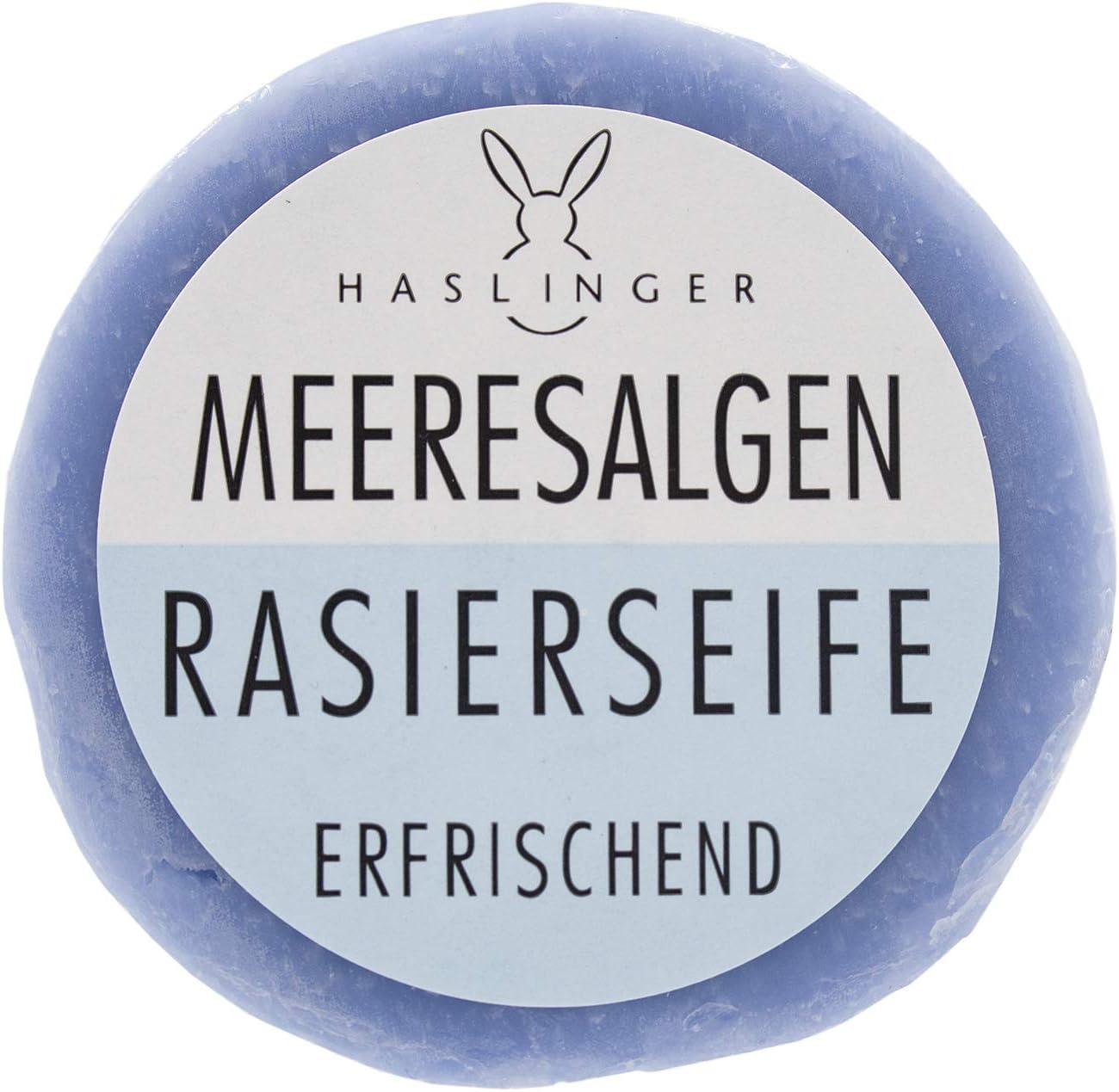 Haslinger Seaweed Alga Marina Shaving Soap 60g Natural Ingredients
