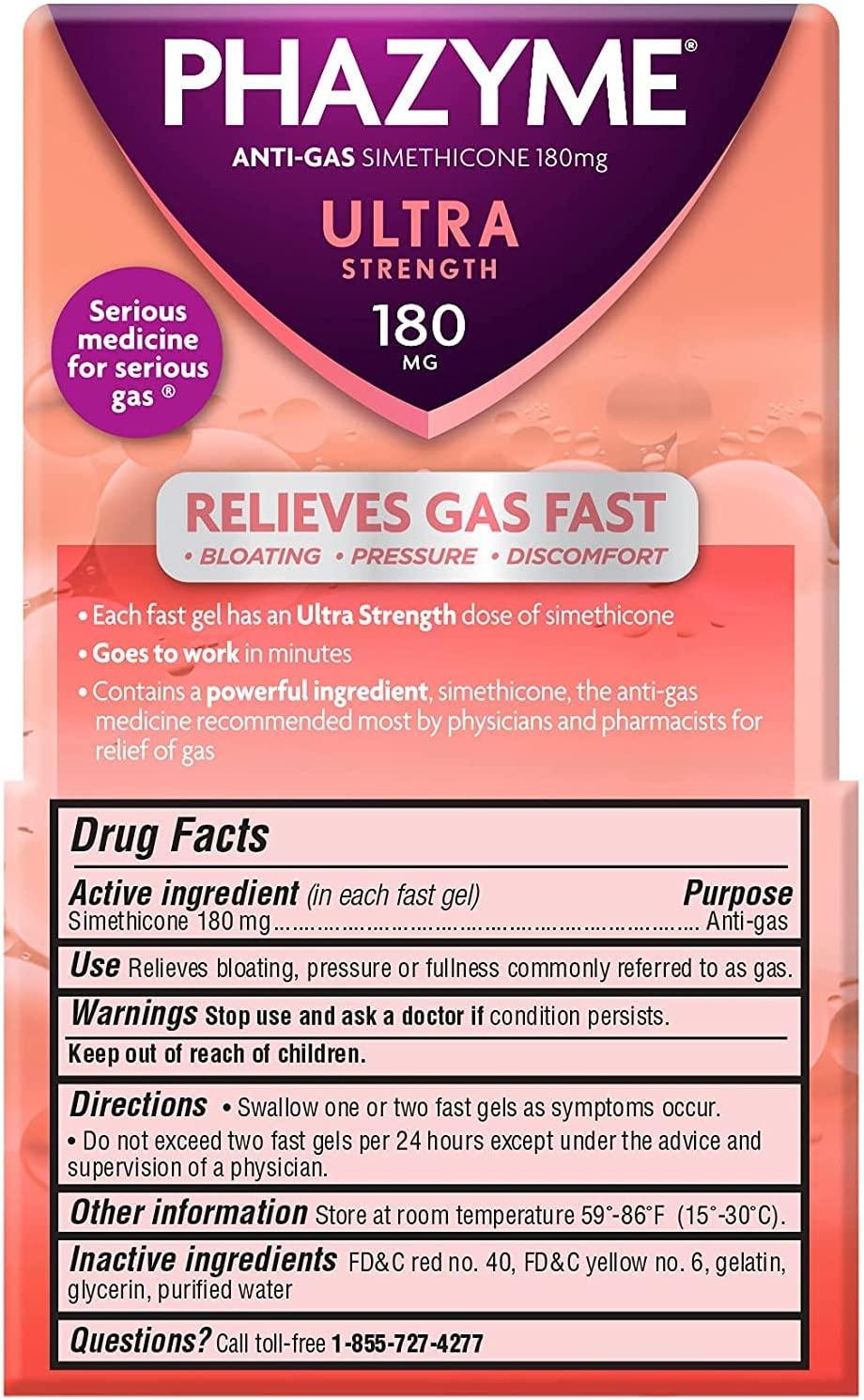 Phazyme Ultra Strength AntiGas & Softgels (48 Count (Pack of 2), Ultra