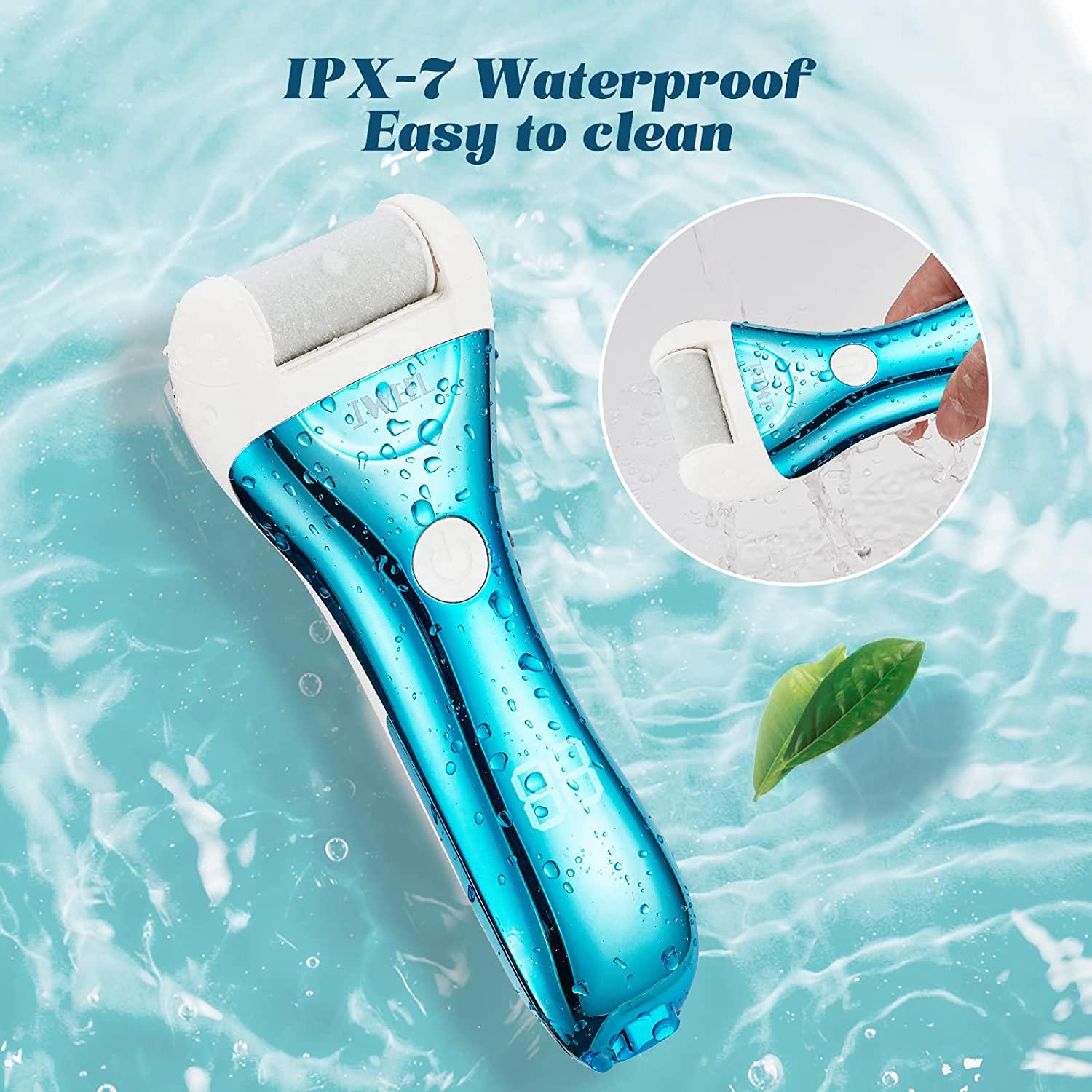  BOMPOW Foot Scrubber Electric Callus Remover Rechargeable Foot  File Hard Skin Remover Pedicure Tools Electronic Callus kit for Cracked  Heels and Dead Skin with 2 Roller Heads, Blue : Beauty