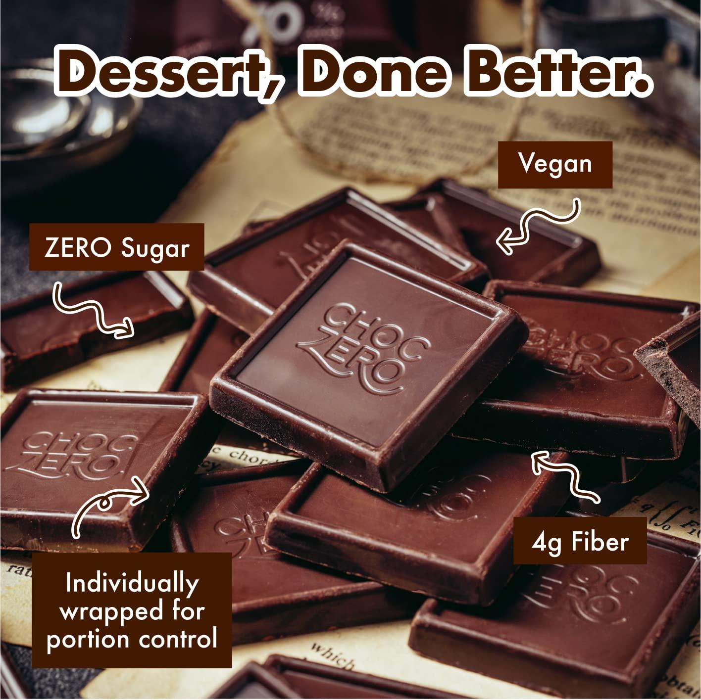 ChocZero Squares 70% Cocoa Special Vegan Dark Chocolate