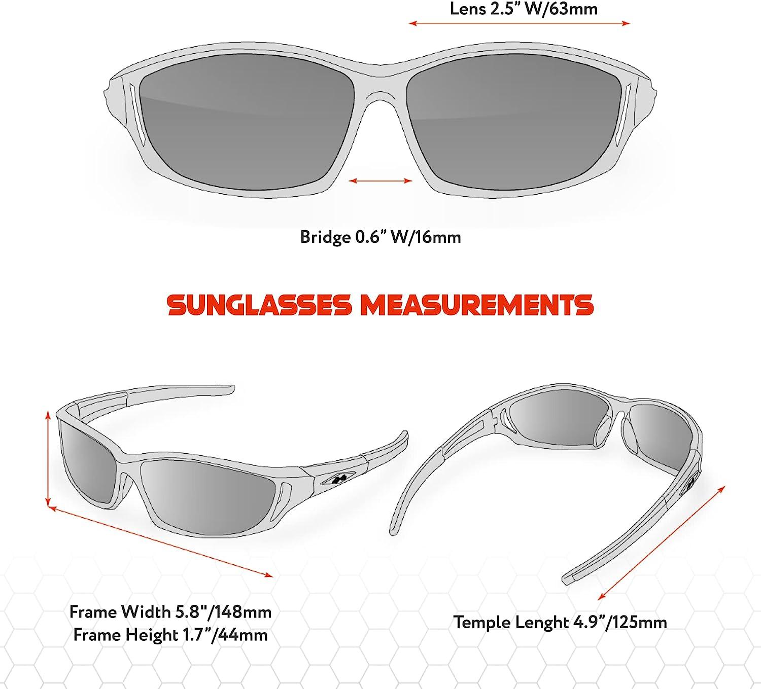 X LOOP Polarized Sports Sunglasses for Men UV400 Wrap Around