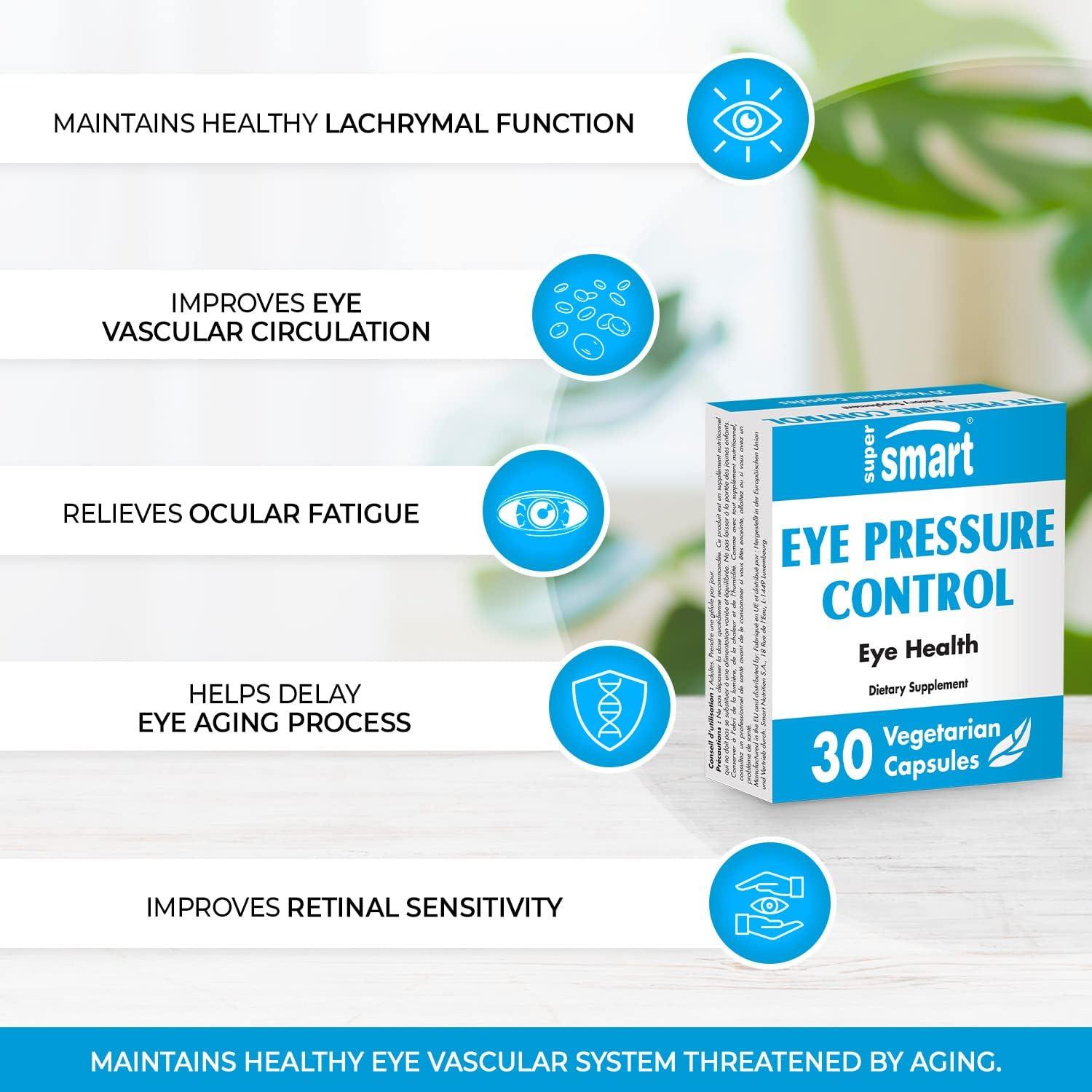 Supersmart Eye Pressure Control with Bilberry Extract 30 Capsules
