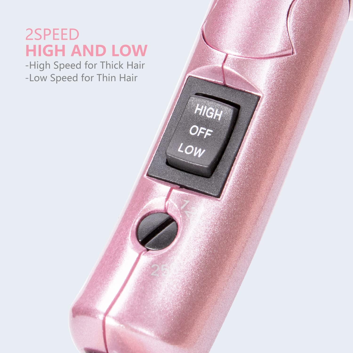 DAN Technology Travel Hair Dryer Dual Voltage Mini Blow Dryer with