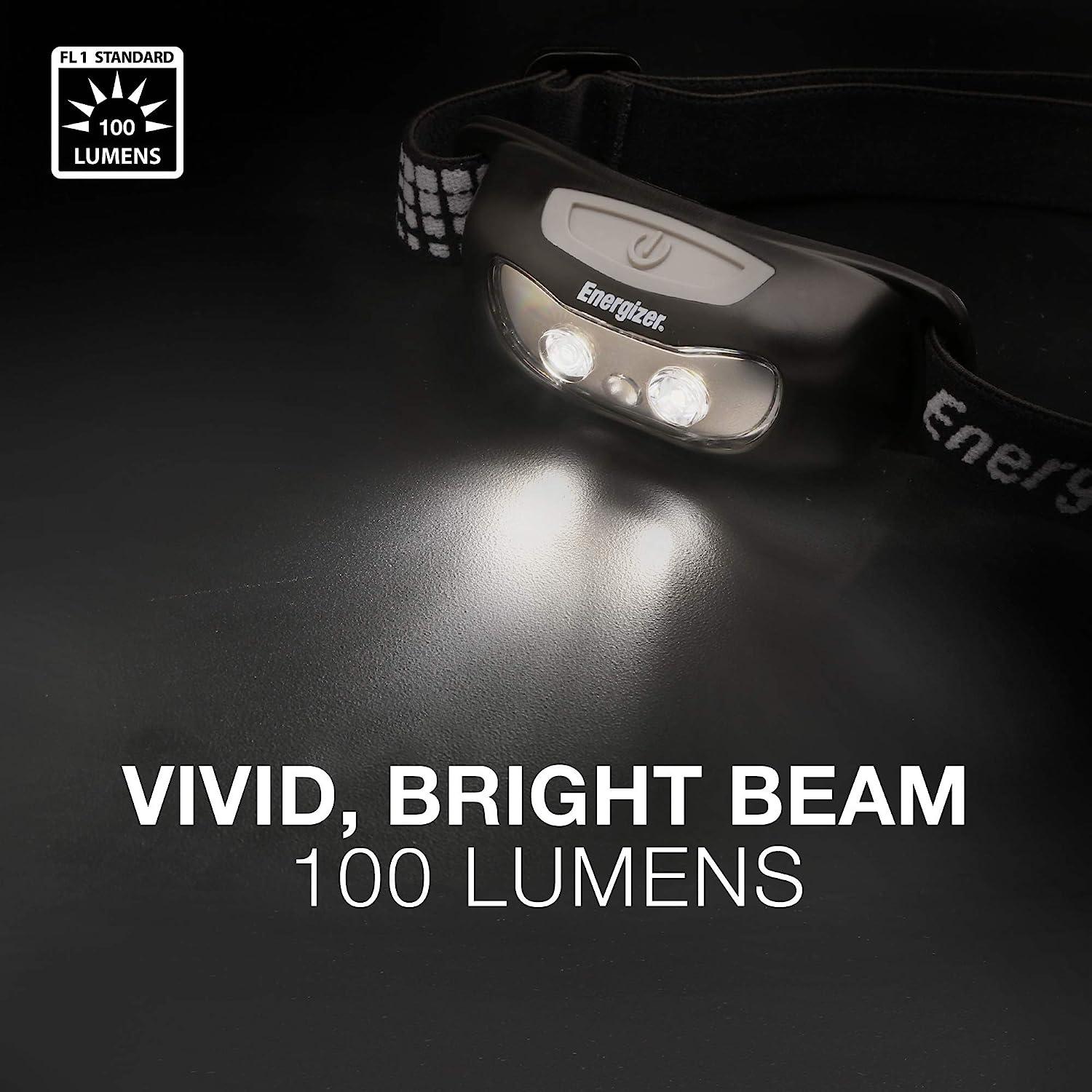 ENERGIZER LED Headlamp (2Pack) Universal+, IPX4 Water Resistant