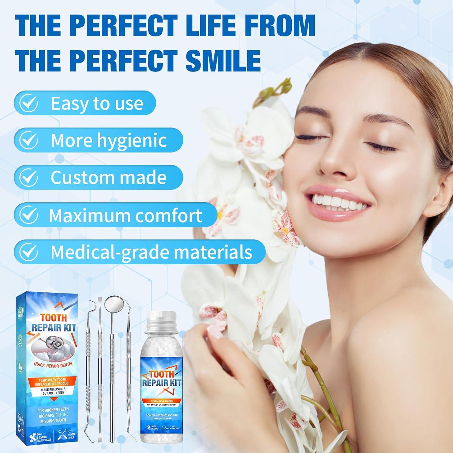 Miioto Tooth Repair Set - DIY Dental Adhesive & Temporary Prosthesis ...