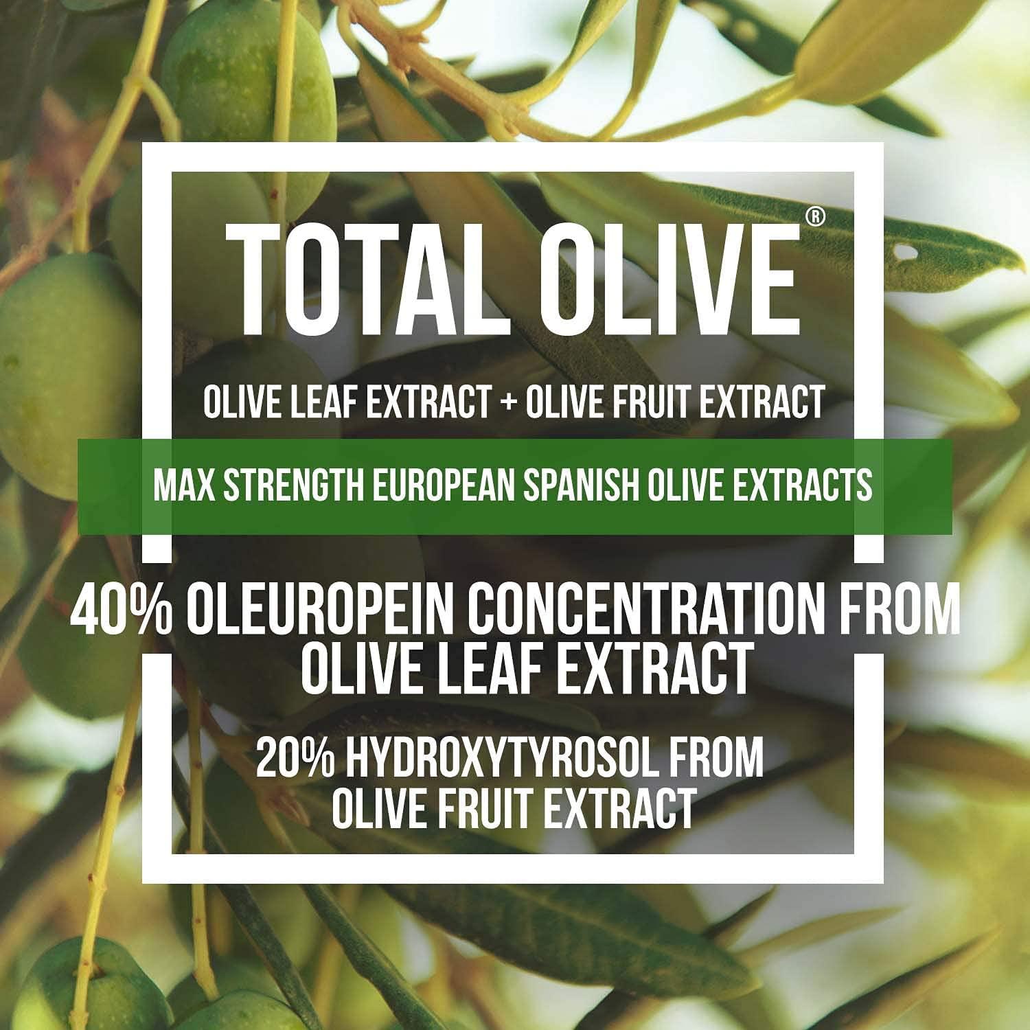 Total Olive Olive Leaf Extract (40 Oleuropein) Plus Olive Fruit Extract