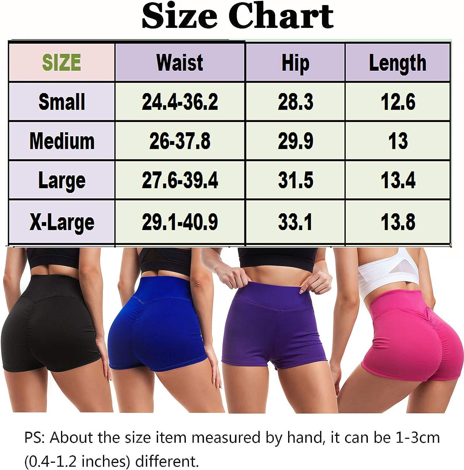 High Waisted Yoga Shorts for Women Ruched Booty Butt Lifting