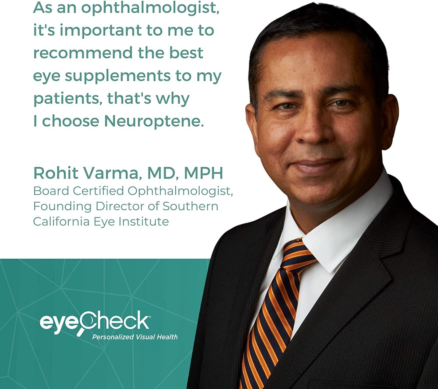 Eye Pressure Supplement with Bilberry Saffron Niacinamide CoQ10 for