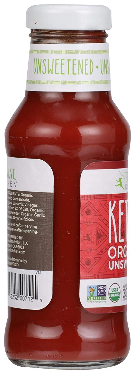 Primal Kitchen Organic Unsweetened Ketchup 11.3 oz Pure, Natural, and