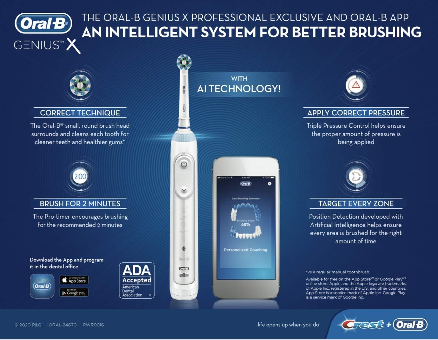 OralB Genius X Electric Toothbrush Starter Kit Patient Edition
