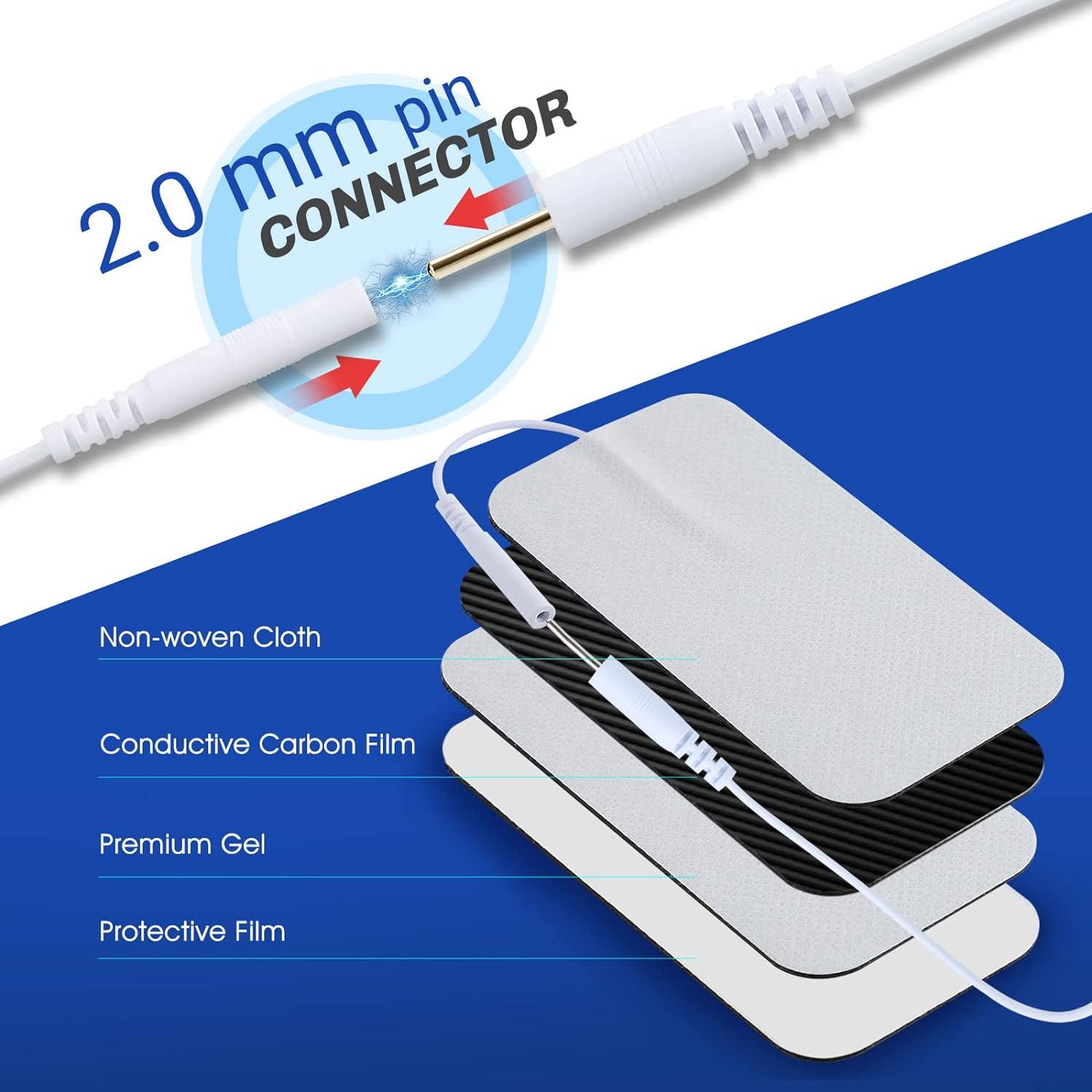 20PCS Omron TENS Unit Replacement Pads - Reusable Electrode Pads For Pain Relief Therapy