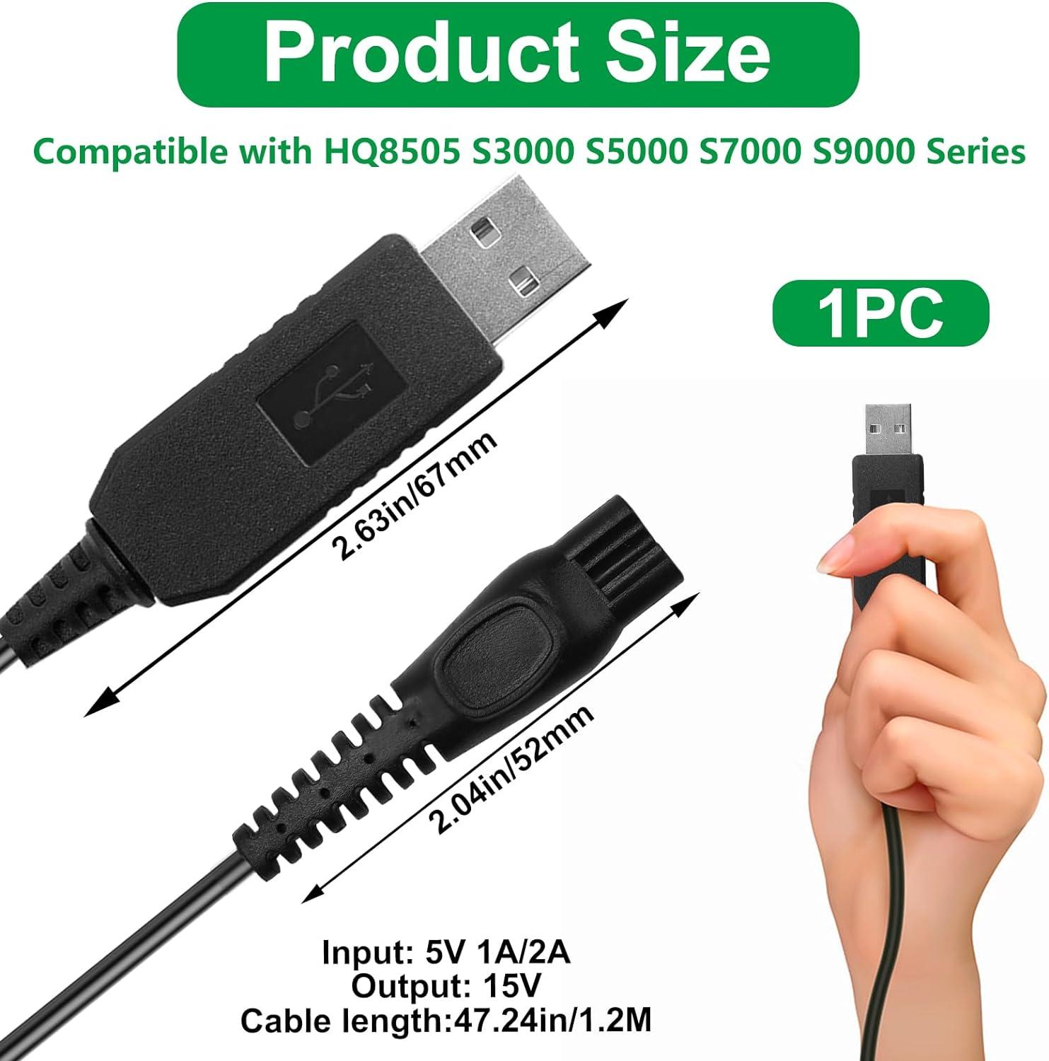 15V Shaver Charger Cable for Philips One Blade Beard Trimmer