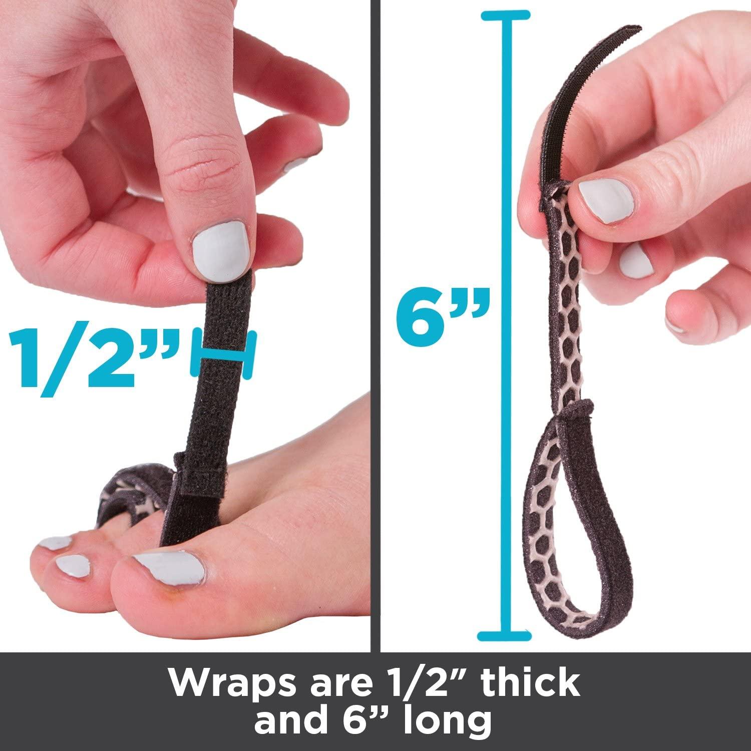 BraceAbility Buddy Tape Toe Splint Wraps NonSlip Taping Straps for