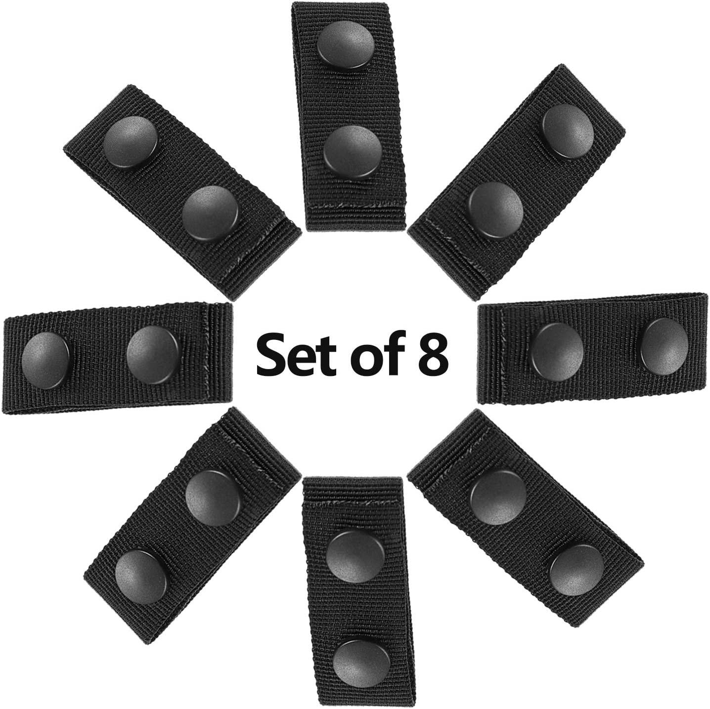 WILLBOND Belt Keeper Double Snaps Belt Keeper for Outdoor Sports Belt