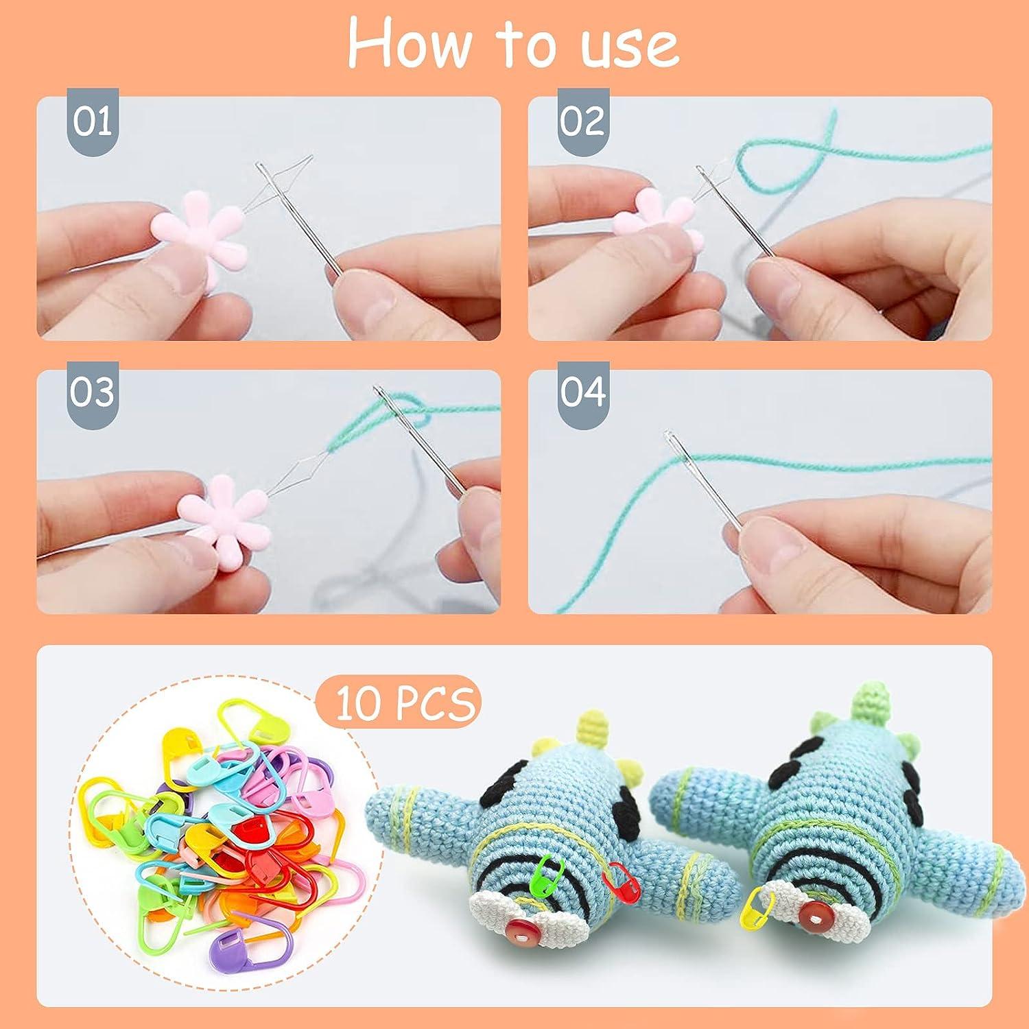 10Pcs Children Kids Plastic 7cm/9CM Safety Needle Tapestry Sewing