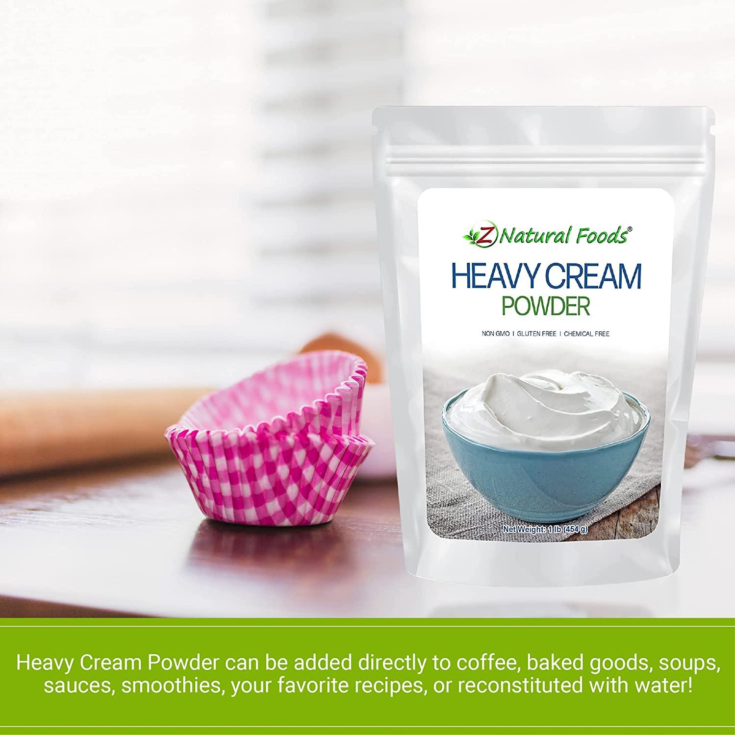 Z Natural Foods Premium Heavy Cream Powder - Gluten Free & GMO