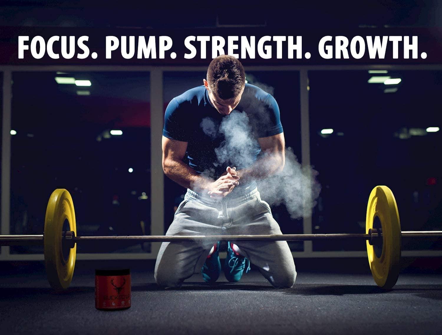 Bucked Up Pre Workout with 6g Citrulline, 2g Beta Alanine Blue Raz