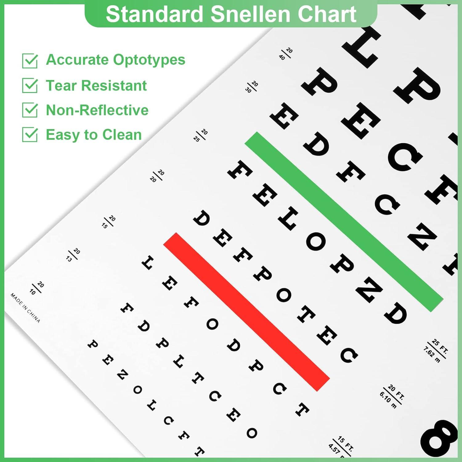 Buy Snellen Eye Chart 20 ft. for Visual Acuity Testing