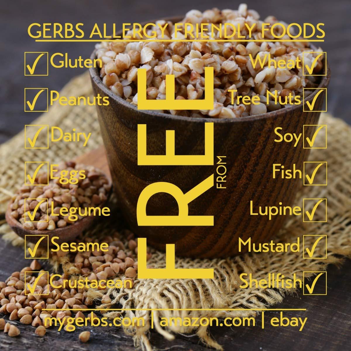 GERBS Buckwheat Grain Groats 4 LBS. Premium Grade Top 14 Food Allergy