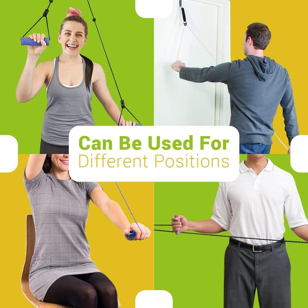 BodyHealt Overhead Shoulder Pulley Door Exercise Equipment for Back
