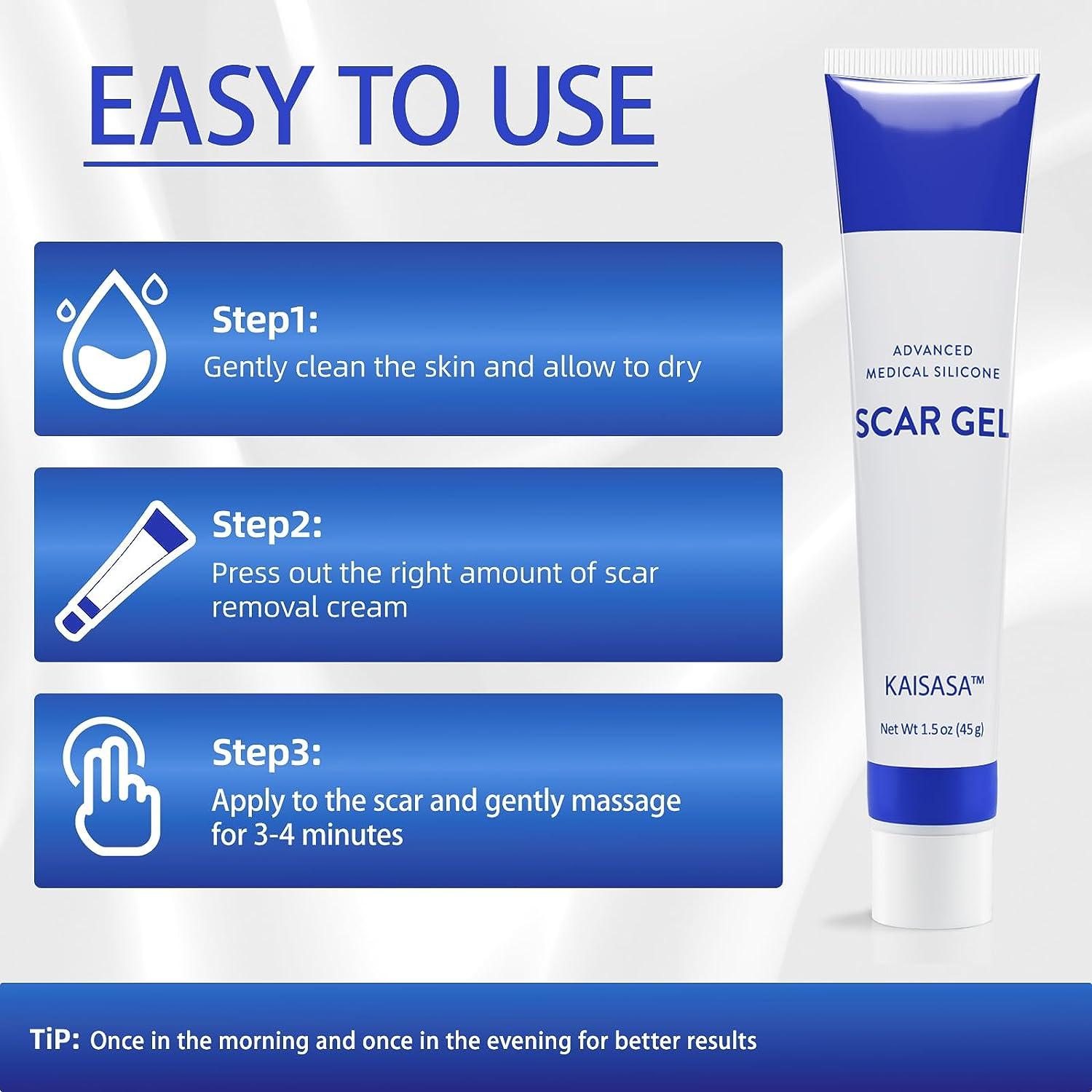 Silicone Scar Gel - Advanced Treatment for Keloids, C-Section, Burn ...