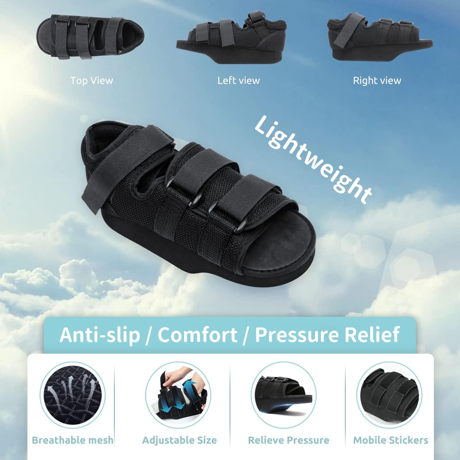 Adjustable Post Op Recovery Shoe for Foot OffLoading Medical Walking Support for Surgery