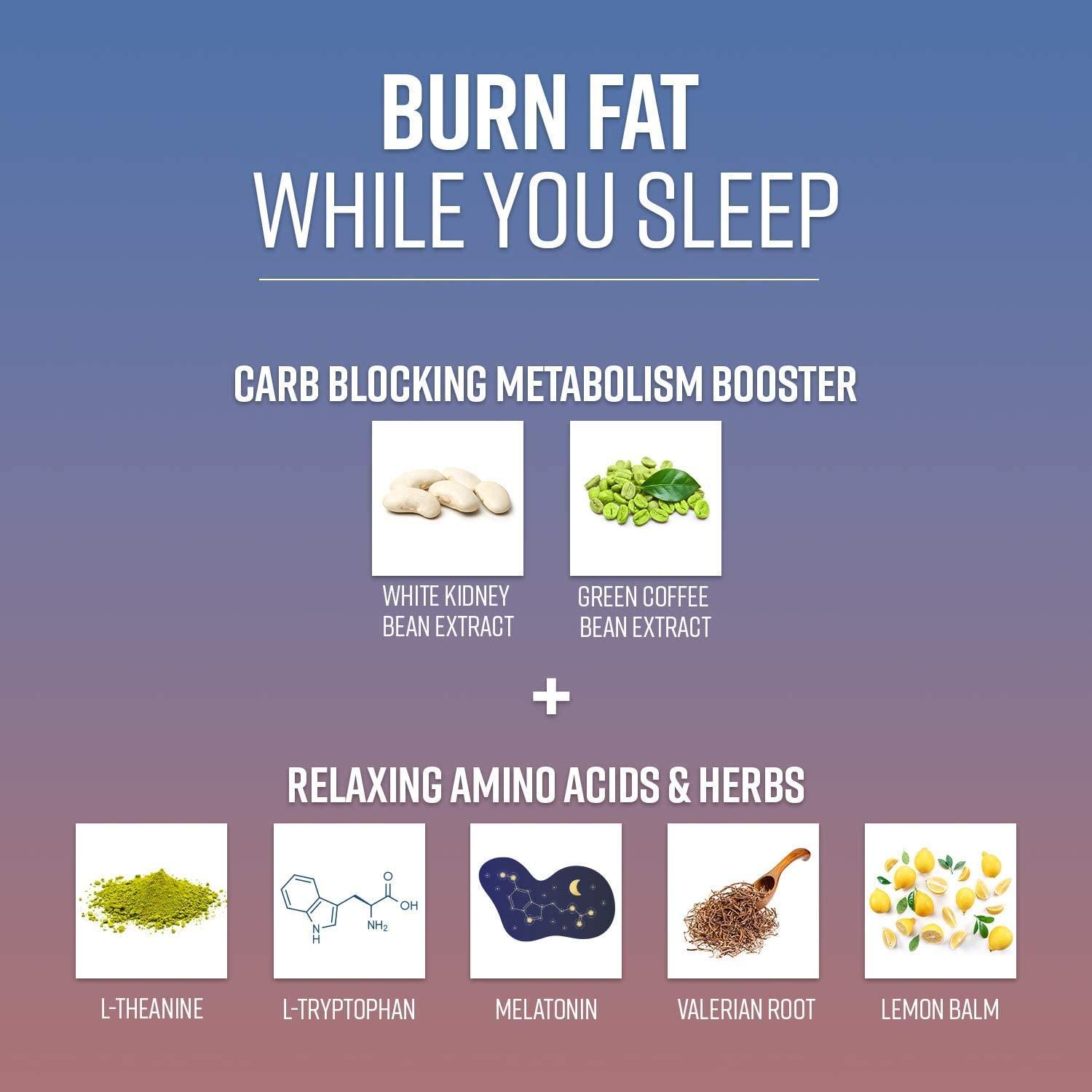 Night Time Fat Burner, Metabolism & Calorie Burn at Rest, MAV Nutrition,  60ct