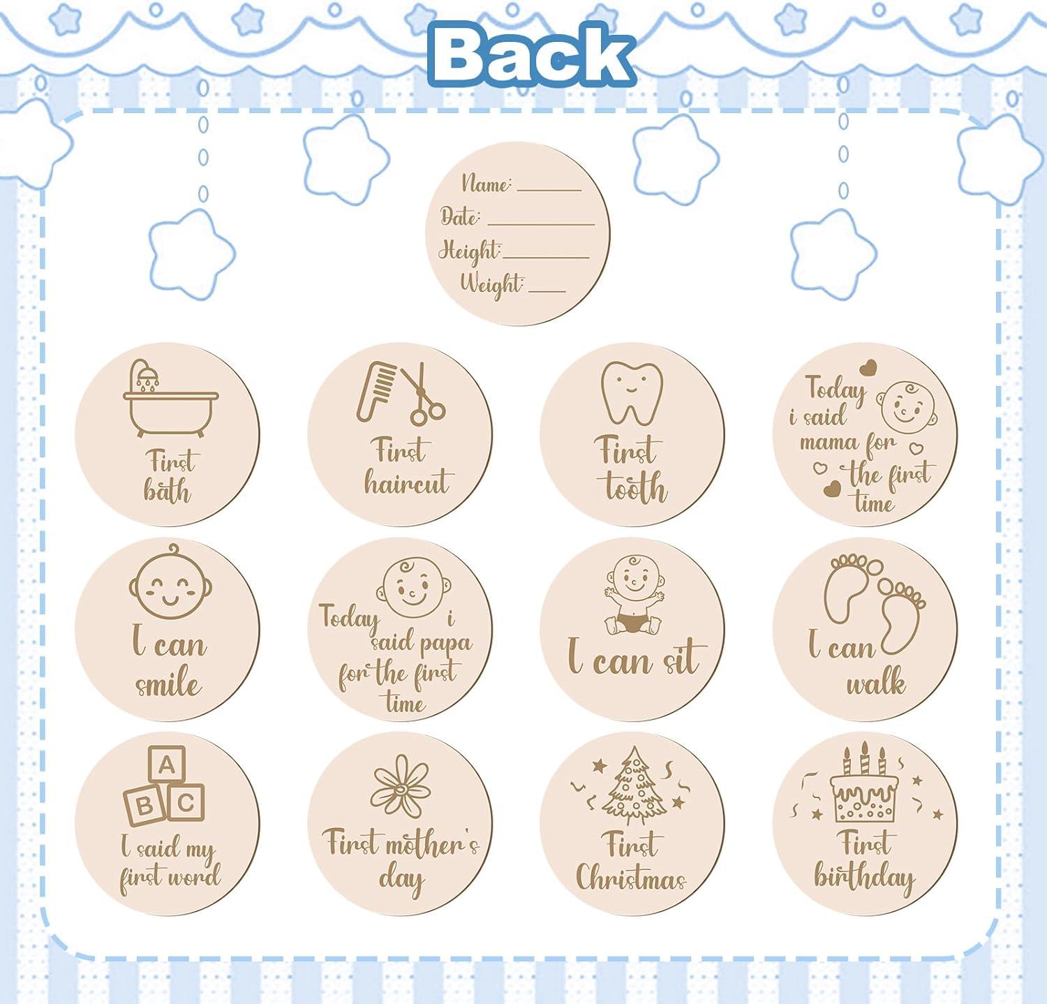 partideal-13pcs-baby-monthly-wooden-cards-with-storage-bag-baby-milestone-pregnancy-growth-circles-double-sided-10cm-round-buy-now-with-express-international-delivery-gosupps-com for Free Printable Pregnancy Milestone Cards Partideal 13pcs Baby Monthly Wooden Cards with Storage Bag | Baby Milestone & Pregnancy Growth Circles - Double Sided | 10cm Round | Buy Now with Express International Delivery | GoSupps.com for Free Printable Pregnancy Milestone Cards