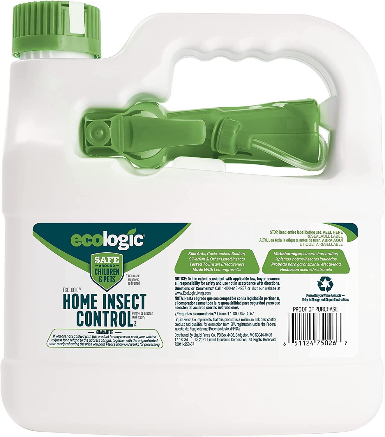 Ecologic Home Insect Control, 64 fl oz, Kills Ants, Cockroaches