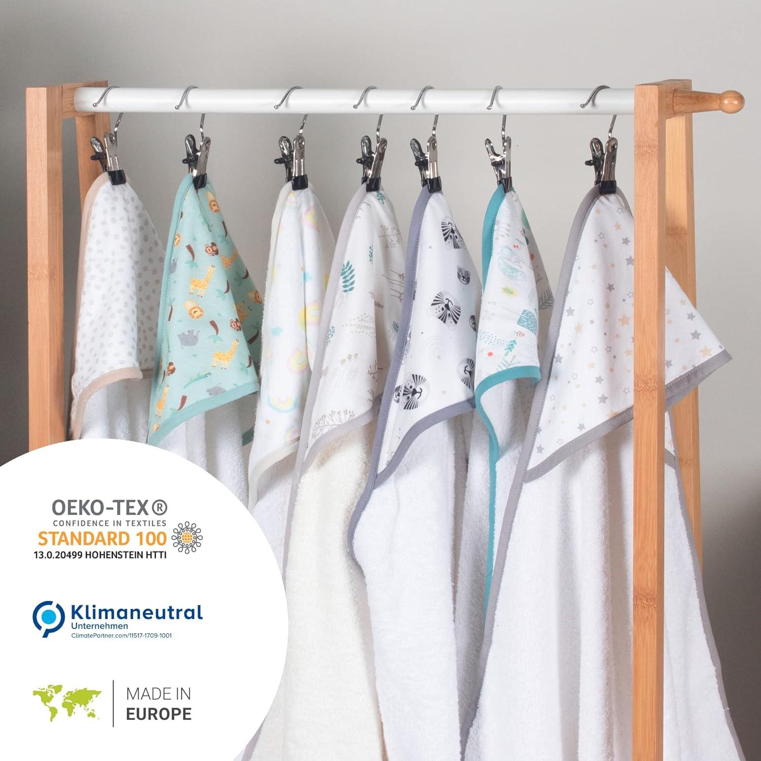 Kolibri Baby Towel with Hood | 75x75 cm | 100% Cotton | Oeko Tex 100  Certified | Unisex Gift for Birth | Floral Design | Top International  Supplier | Buy Now with Express International Delivery | GoSupps.com