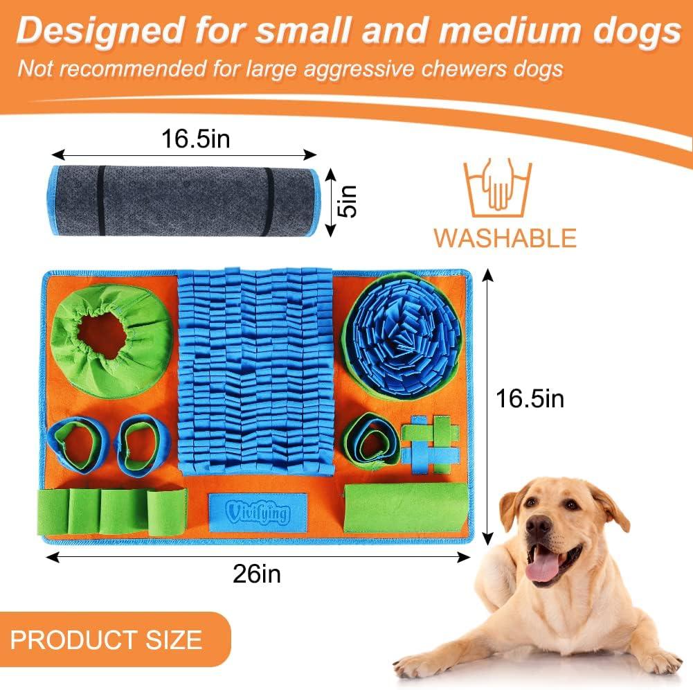 Mega honden snuffelmat - De ideale bewegingstraining - slow eating - 44 x 32 x 9 cm