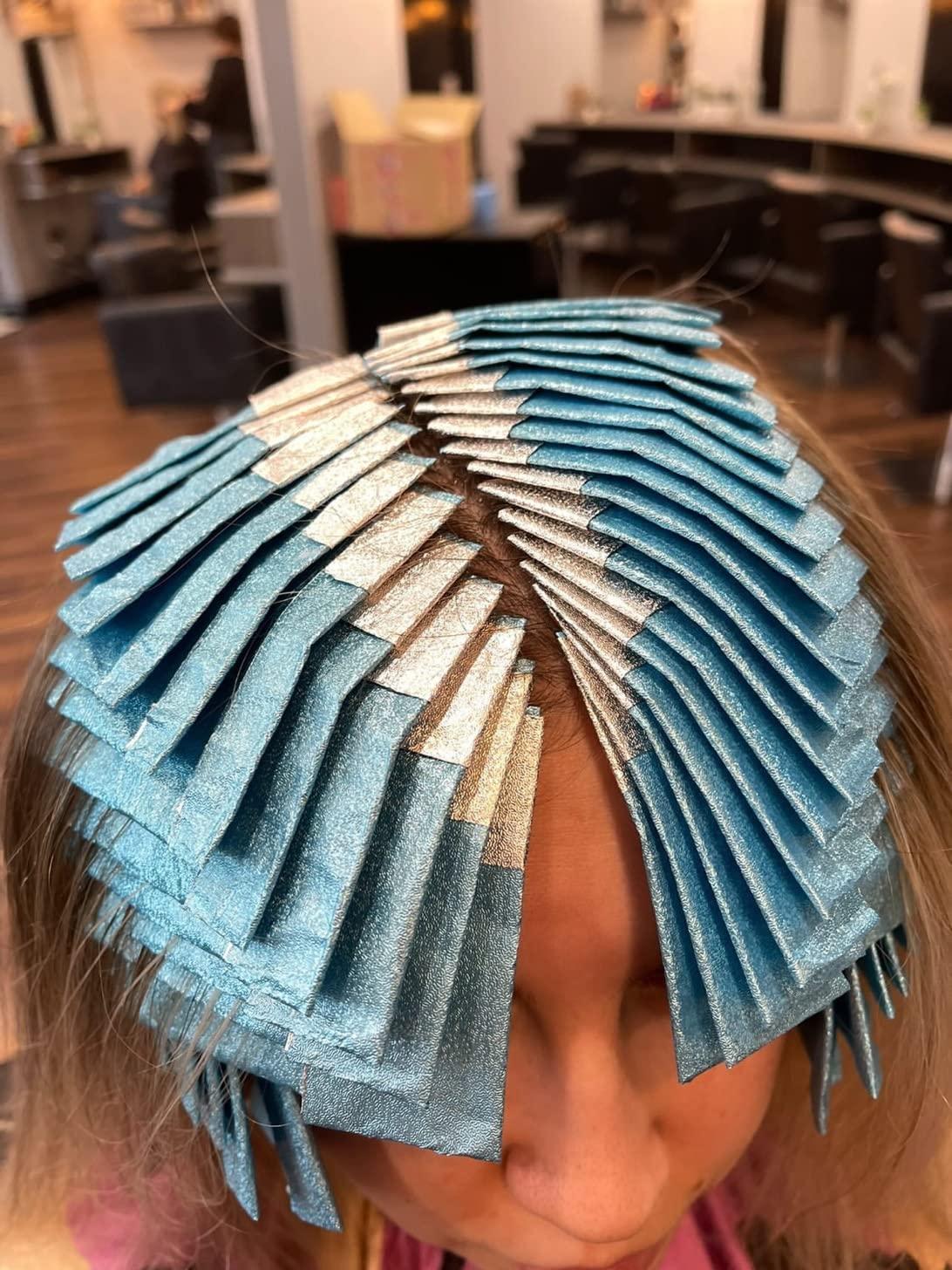  Just Home Blue Hair Highlighting Pop Up Foils 100