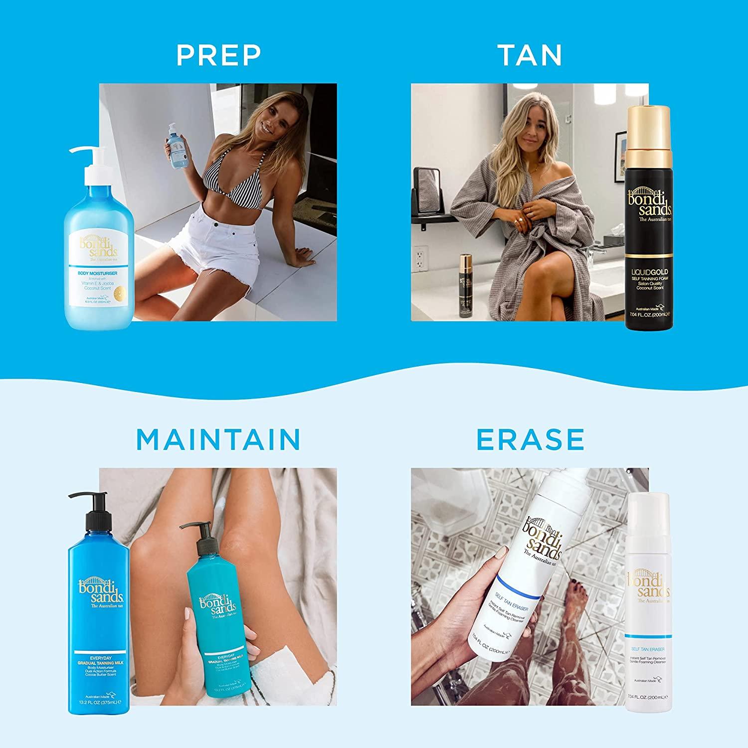 Bondi Sands Liquid Gold Self Tanning Foam Lightweight + Quick Dry