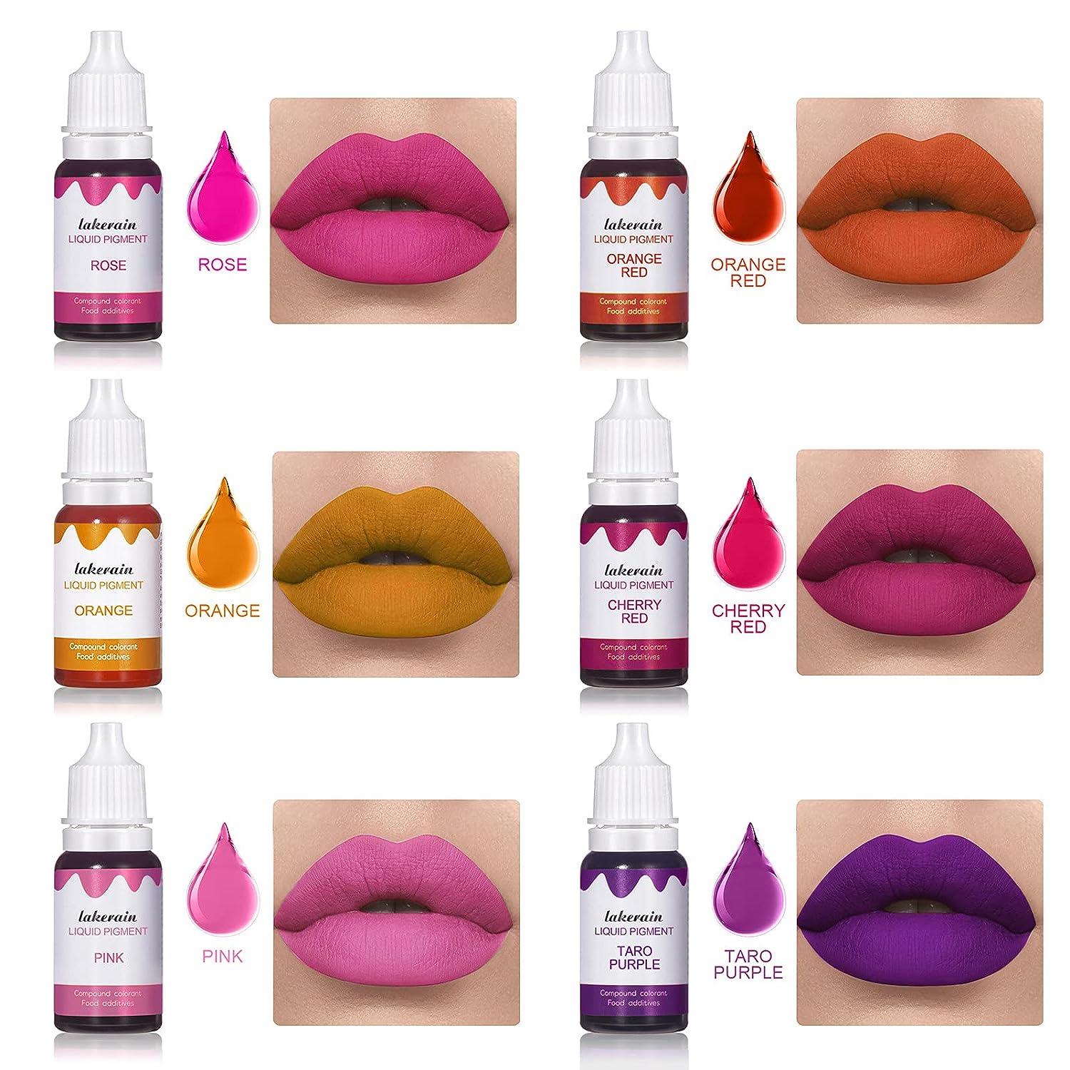 BONNIE CHOICE 12 Colors Liquid Lip Gloss Pigment Set DIY Lipstick Liquid  Pigment Set for Making Lip Gloss DIY Lip Gloss Pigment Cosmetic Dye Edible  Coloring Pure Plant Pigment for Lip Gloss