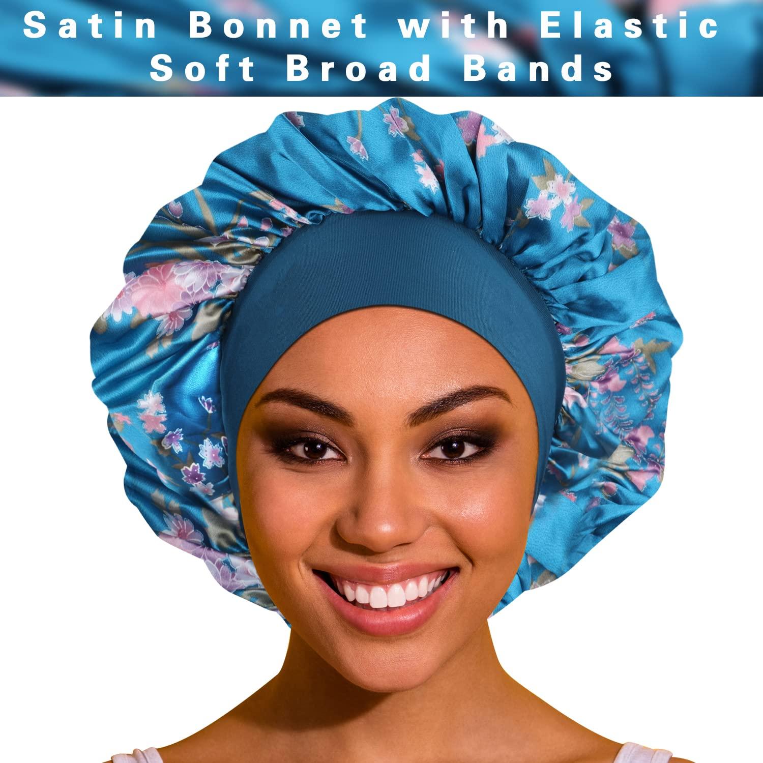 Satin Hair for Sleeping 4 Pack Large Silk for