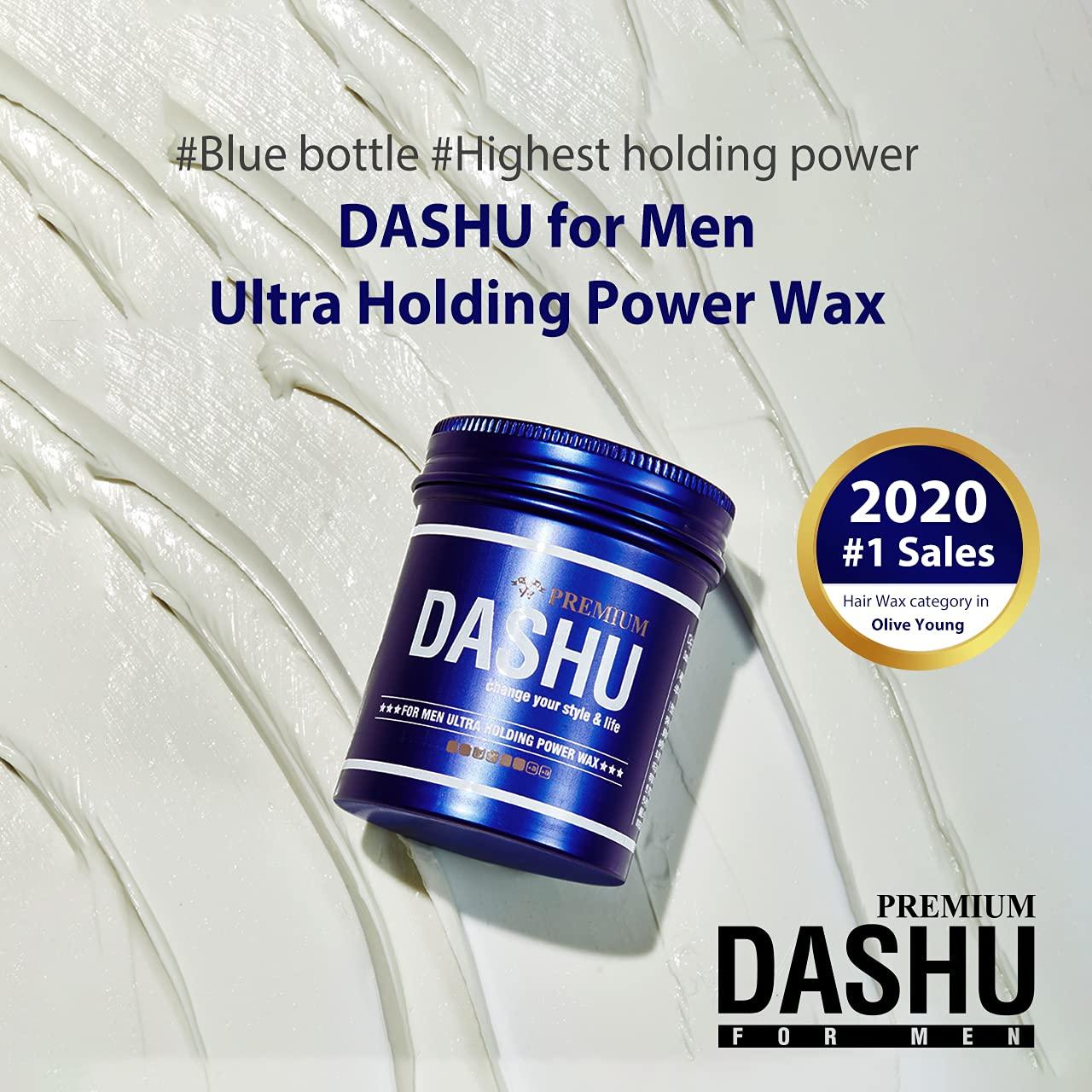 DASHU Premium Ultra Holding Power Wax  Extra Strong Hold Without  Shine, Easy to Wash, Styling Hair Wax, Mens Hair Styling Products,