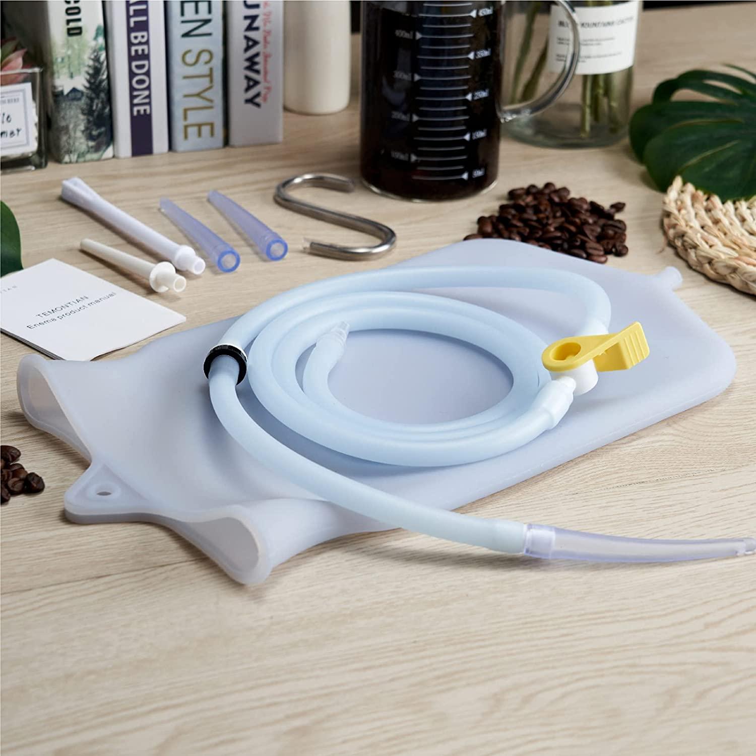 TEMONTIAN Enema Bag Kit Colon Cleansing & Detox Coffee Enemas