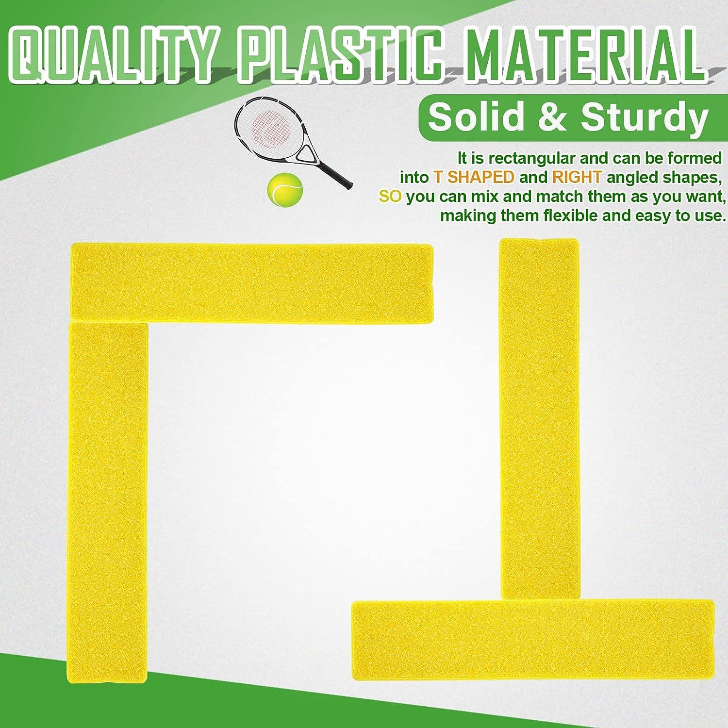 Yellow Court Line Marker Kit Training Equipment for Tennis