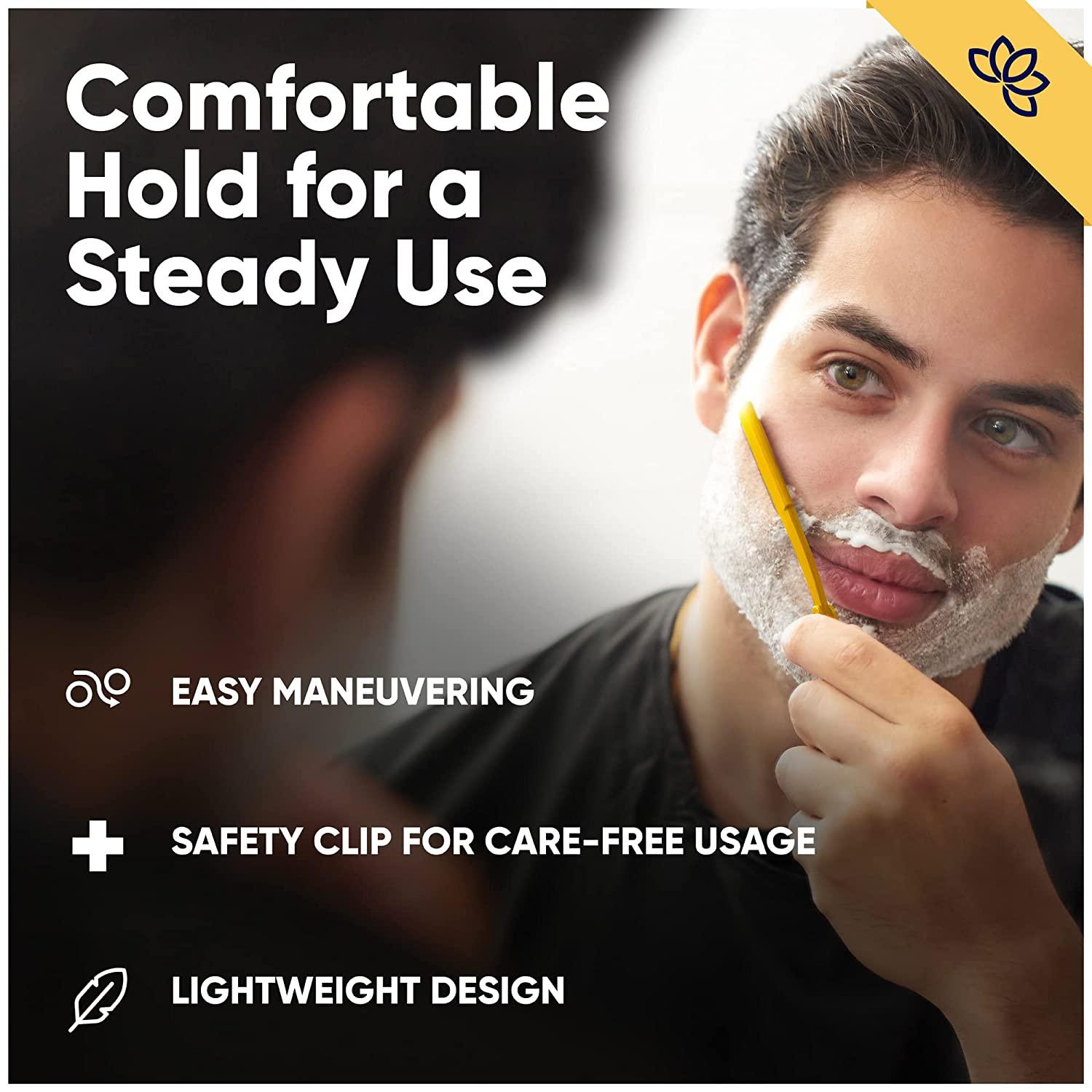 Equinox Professional Straight Edge Razor Kit 100 Derby Blades for