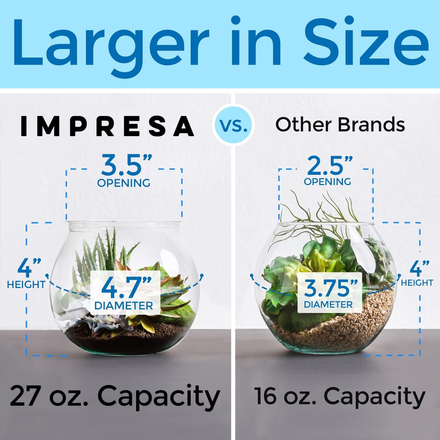 6 Pack 27 Ounce Largest Mini Plastic Fish Bowls for Decoration Fun