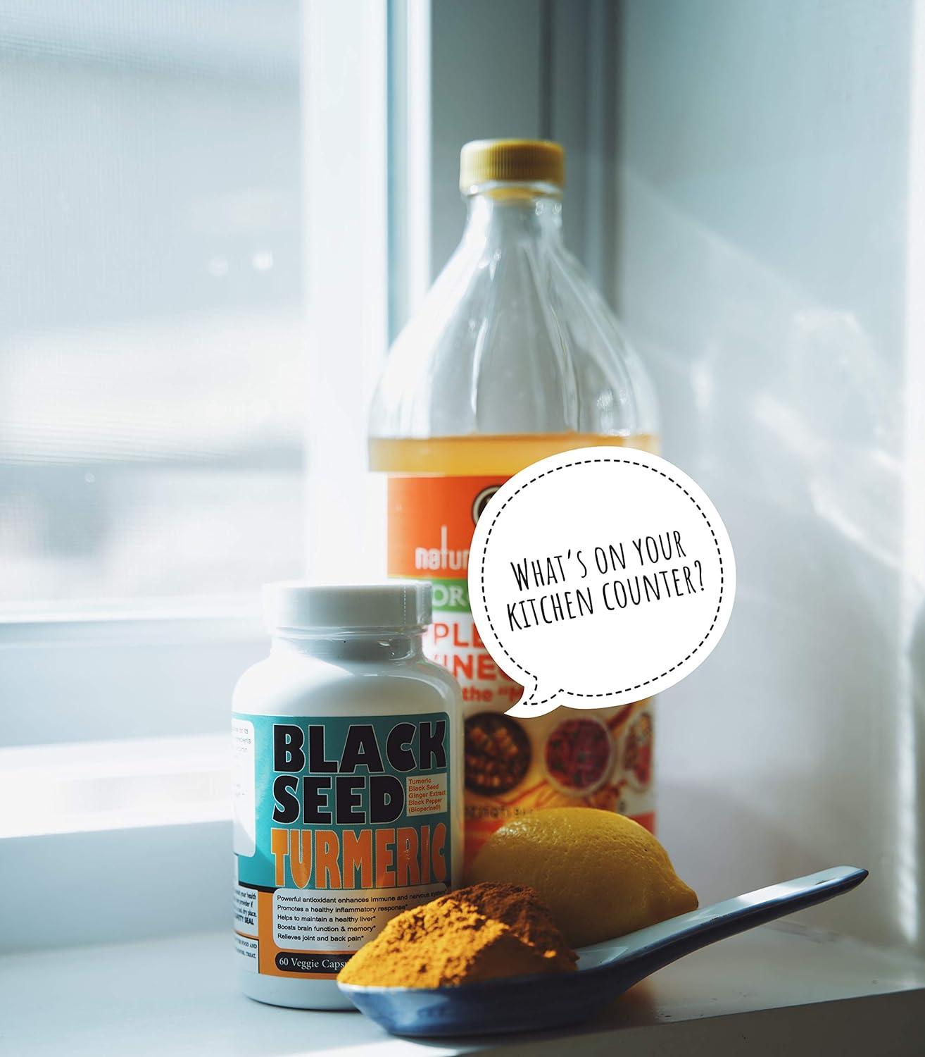 Pure Halal Turmeric Curcumin with Black Seed Powder 150mg with