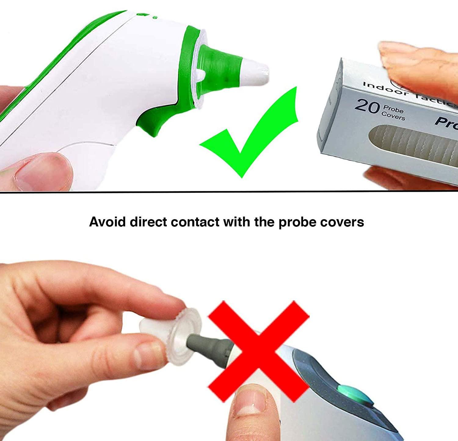 200 Counts Ear Thermometer Probe Covers/Refill Caps/Lens Filters for