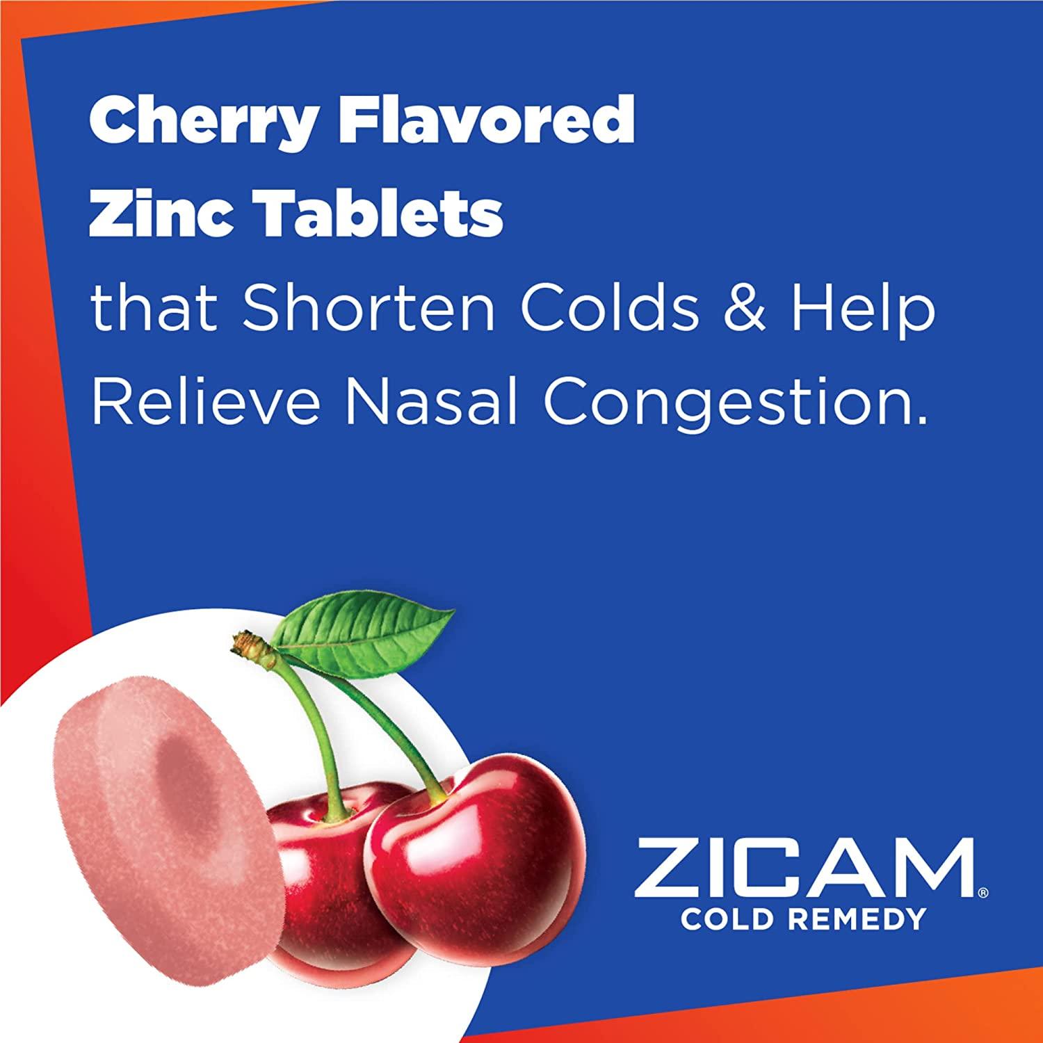 Zicam Cold Remedy Zinc Rapidmelts Cherry Flavor 25 Count (Pack of 1)