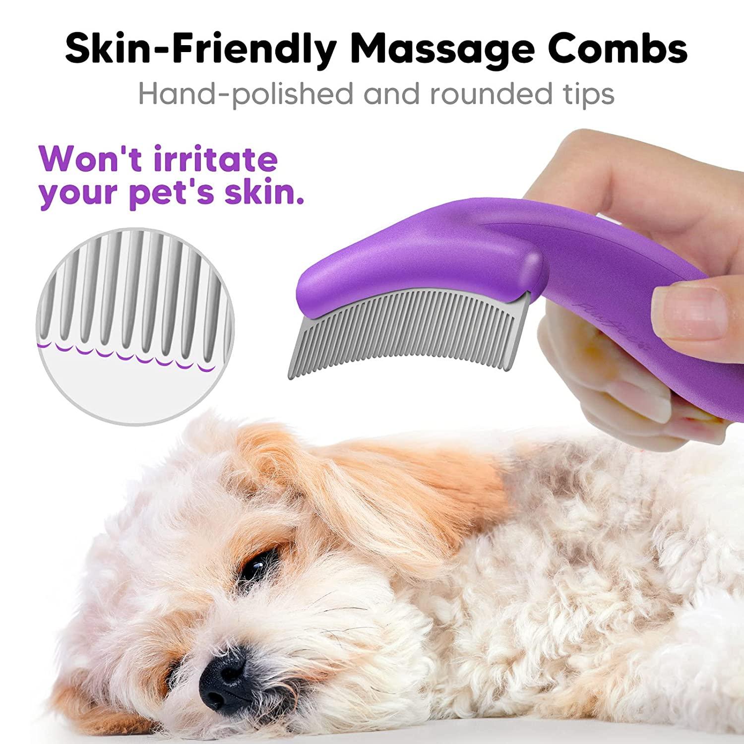 FLUFFEE Dog Brush, Cat Brush for Shedding, The Best Pet Grooming Brush