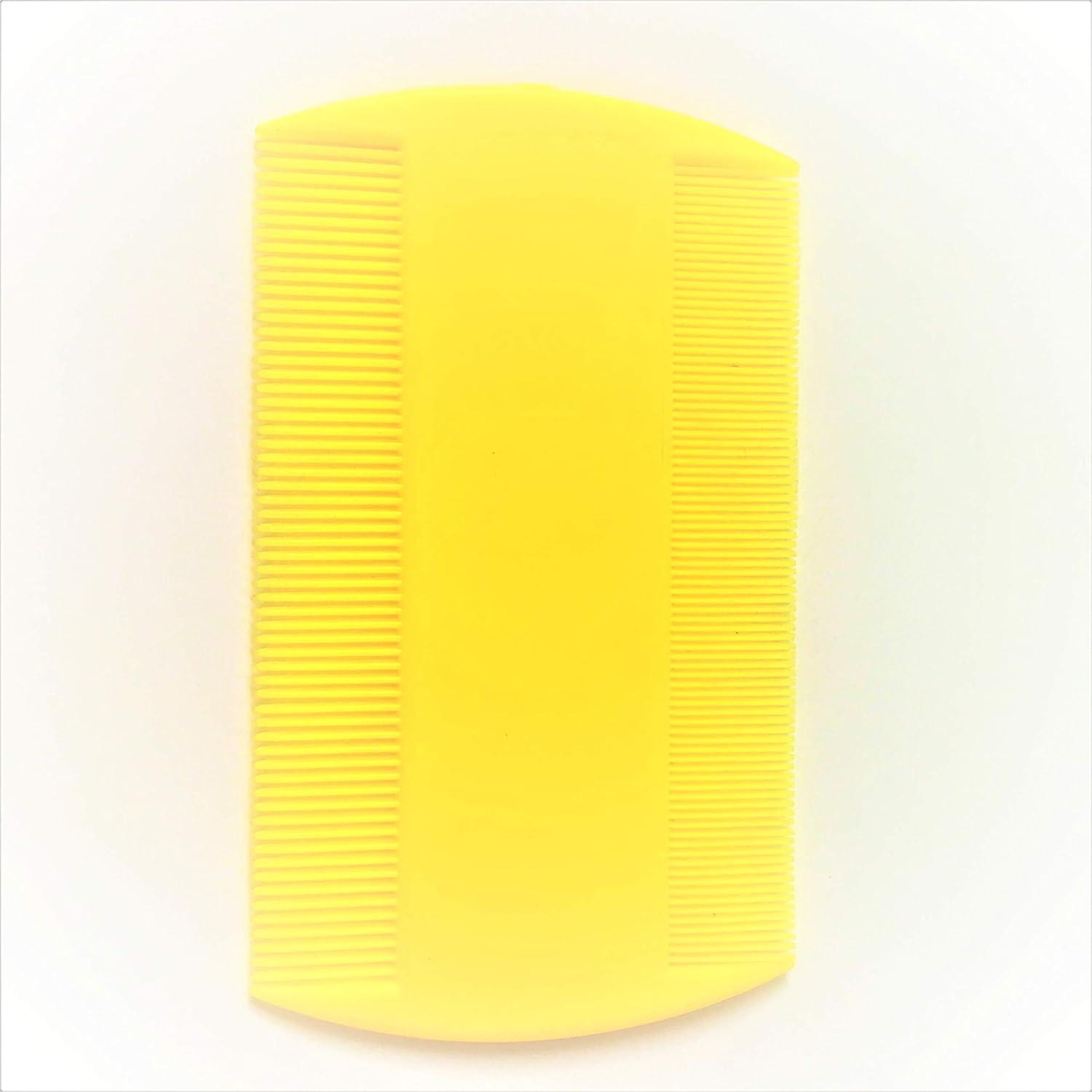 A1SONIC Neon Double Sided Nit Comb for Head Lice Detection Comb it removes Nits Lice and Fleas