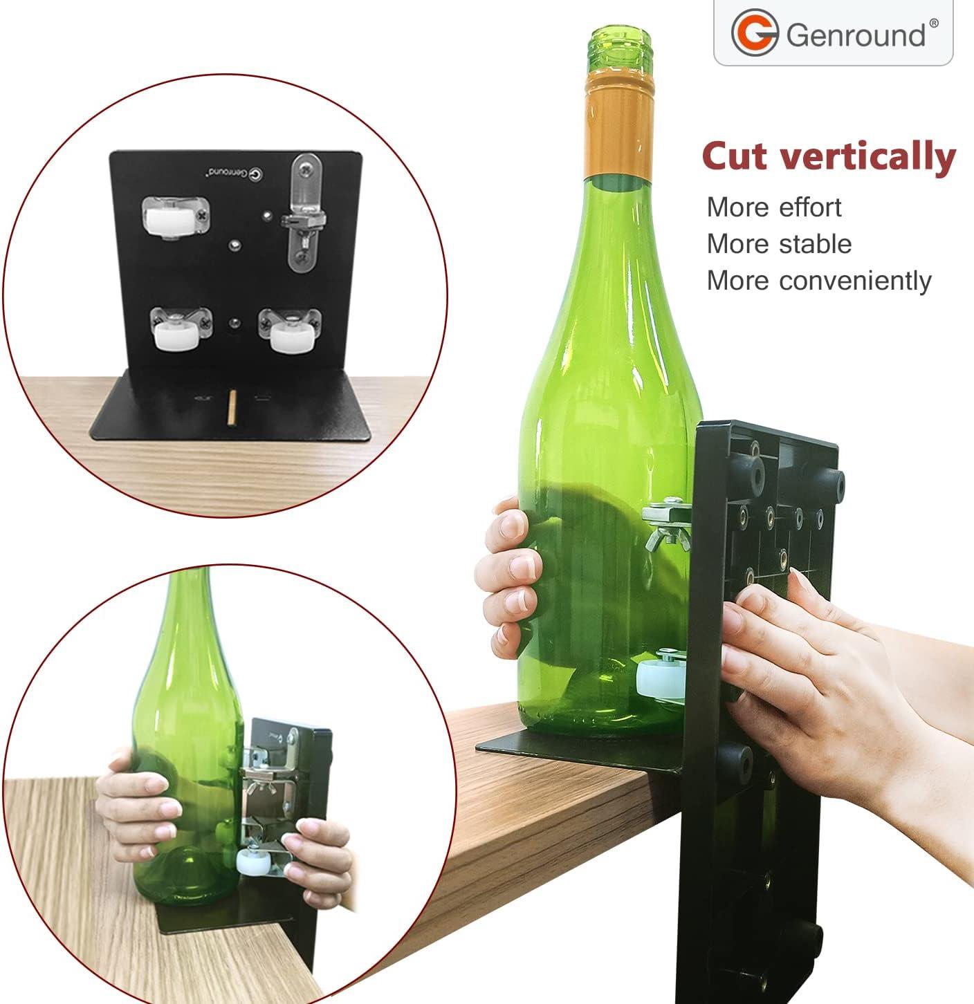 Bottle Cutter Genround Upgrade 2.1 Glass Bottle Cutter Machine for Round  Square and Oval Bottle Cutting, Cut Bottle from Neck to Bottom