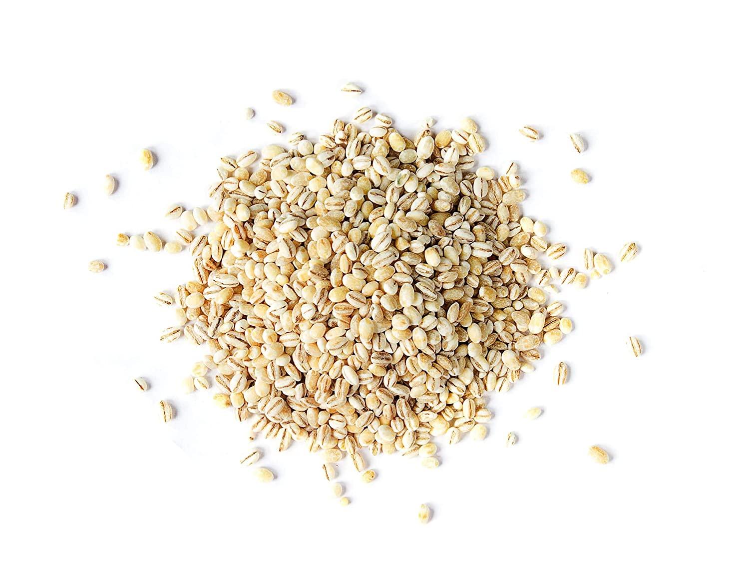 Organic Pearl Barley, 1 Pound NonGMO, Polished Unhulled Barley, Kosher