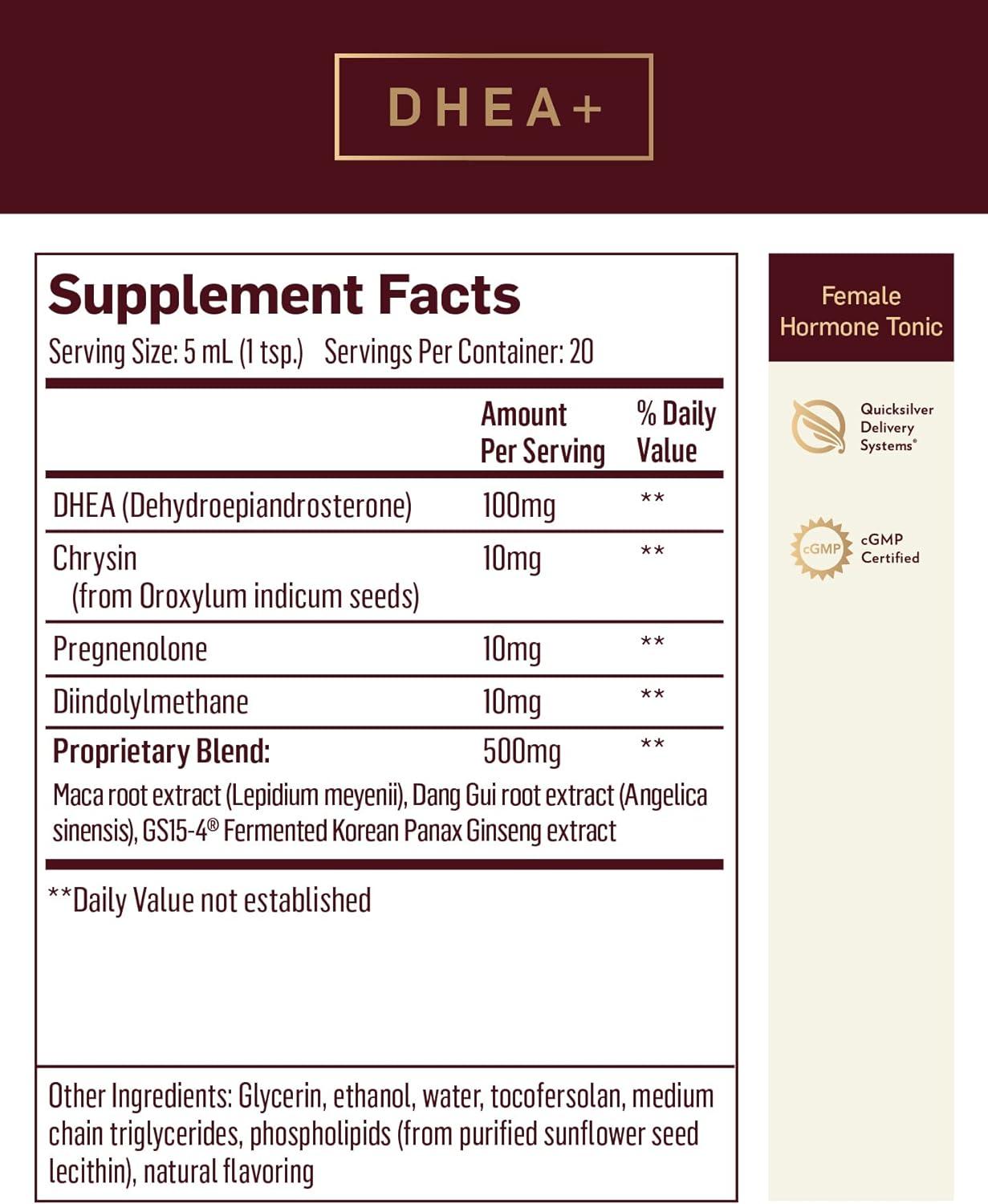 Quicksilver Scientific Nanoformulated Liquid DHEA+ Female Tonic