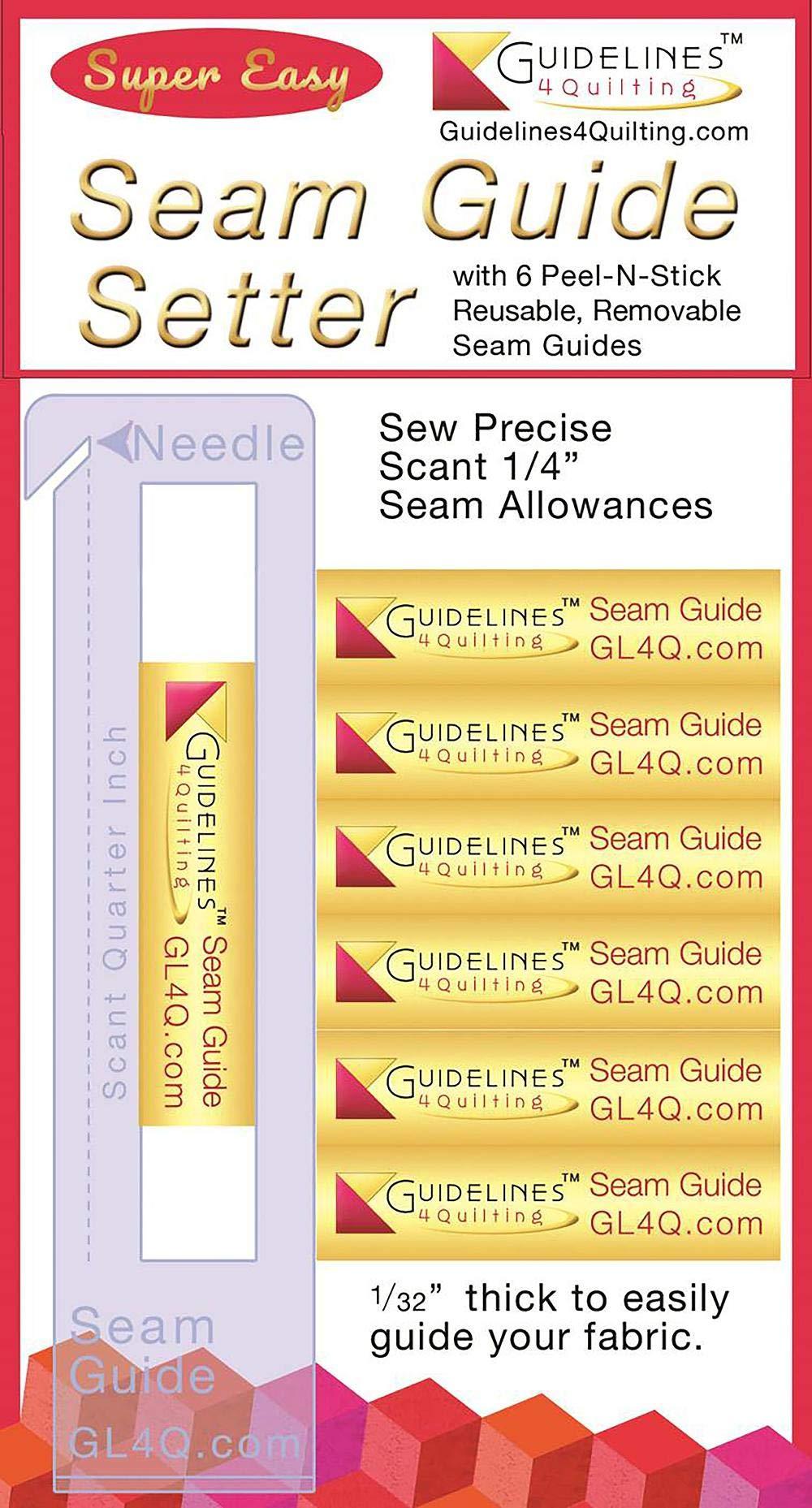 Guidelines4quilting Super Easy Seam Guide Setter with 6 Guides ...
